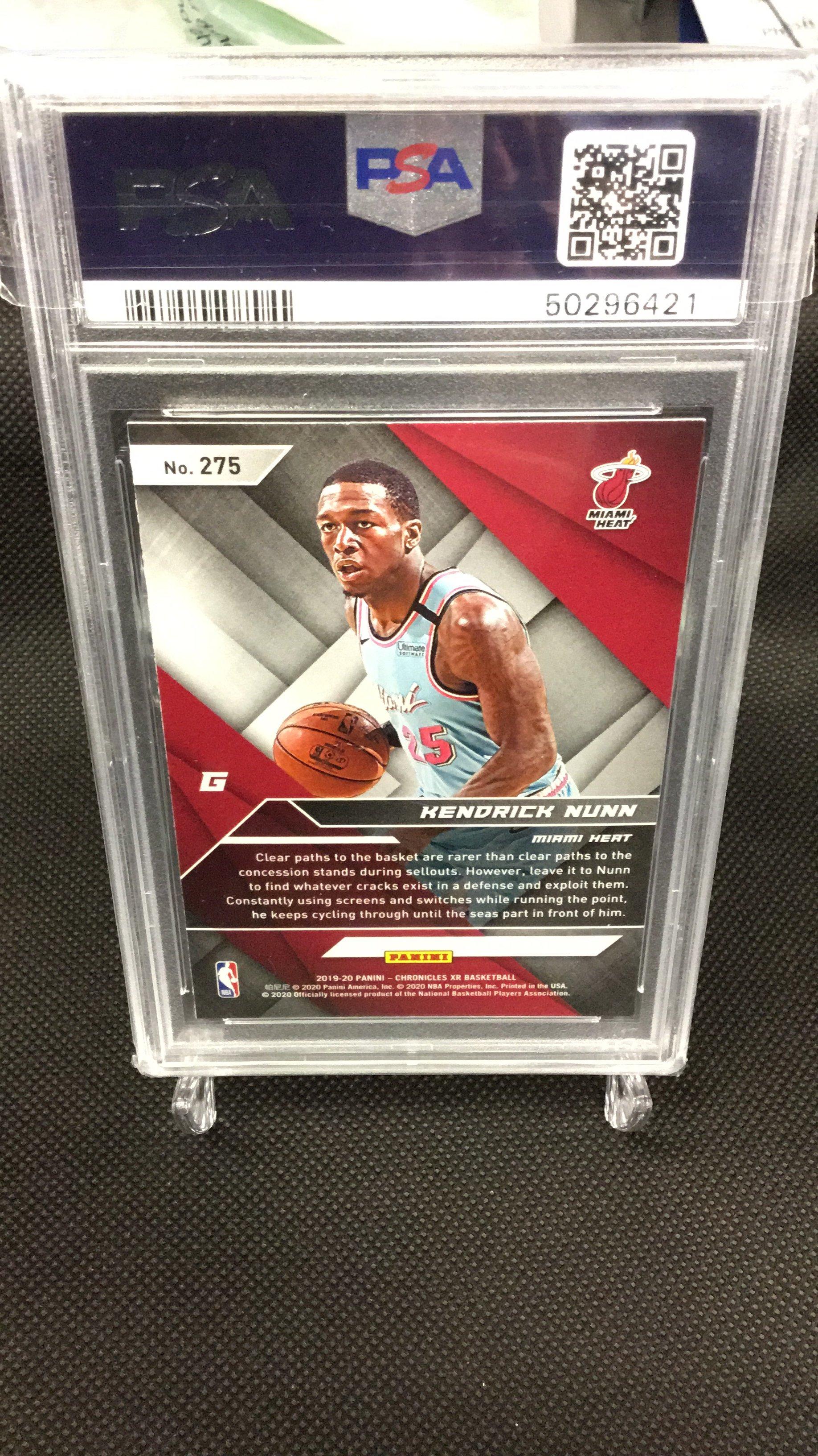 2019 Panini Chronicles 275 Kendrick Nunn PSA 9