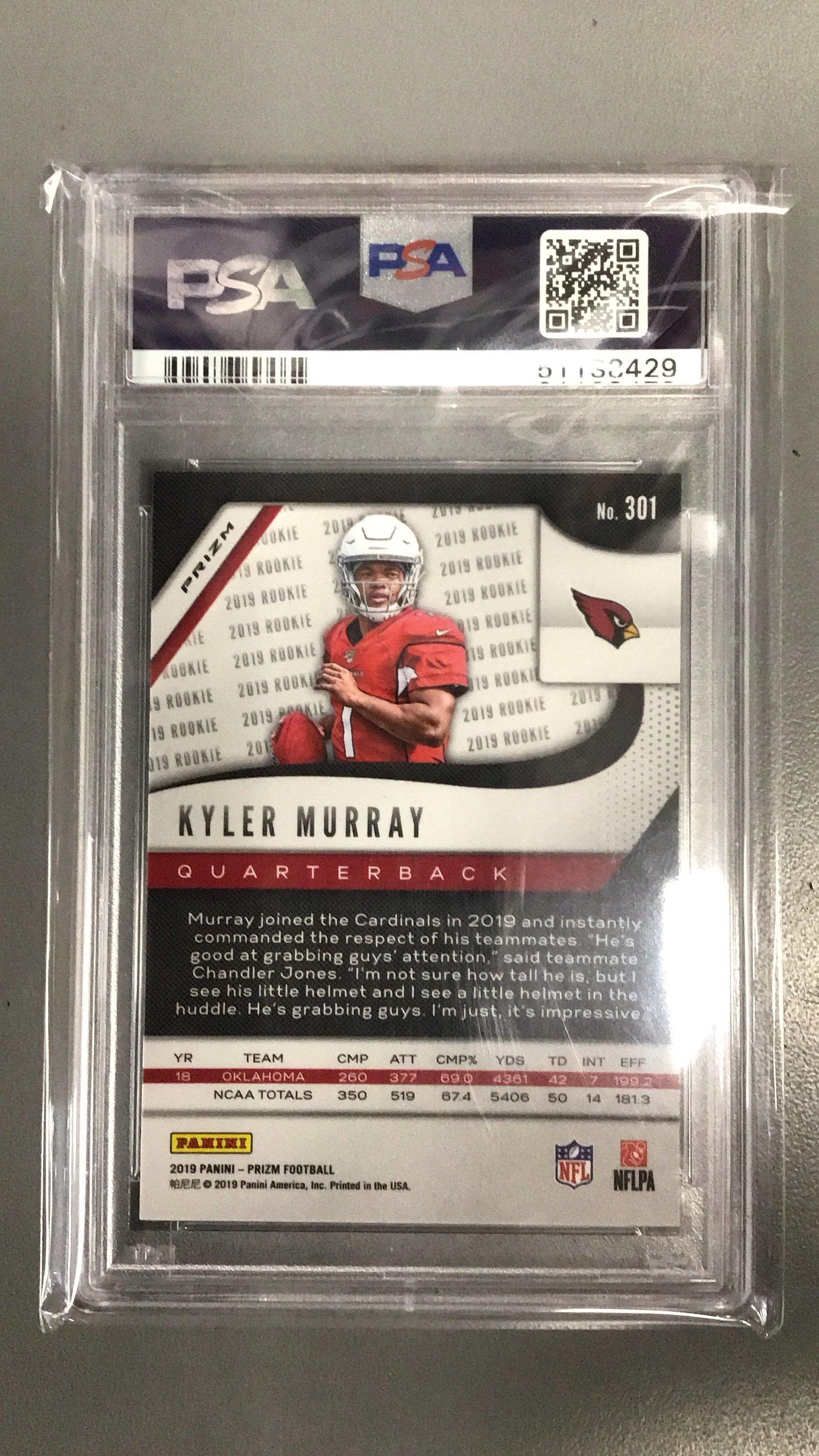 2019 Panini Prizm 301 Kyler Murray Red Ice PSA 9