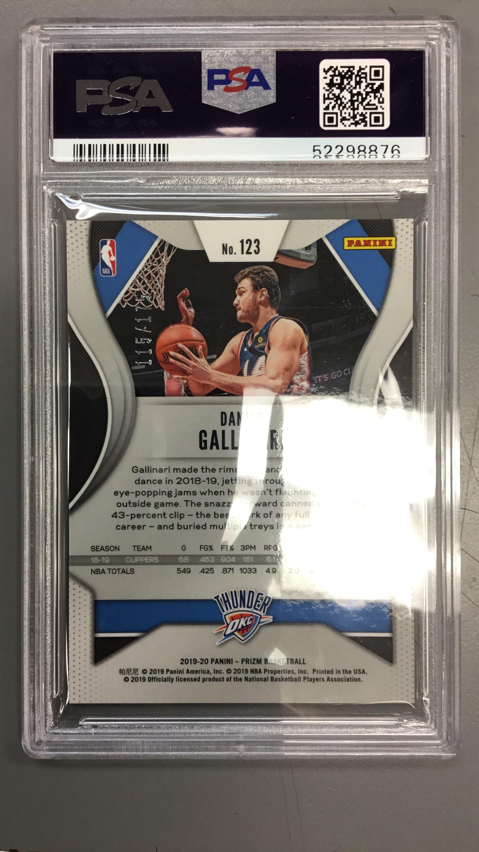 2019 Panini Prizm 123 Danilo Gallinari PSA 10