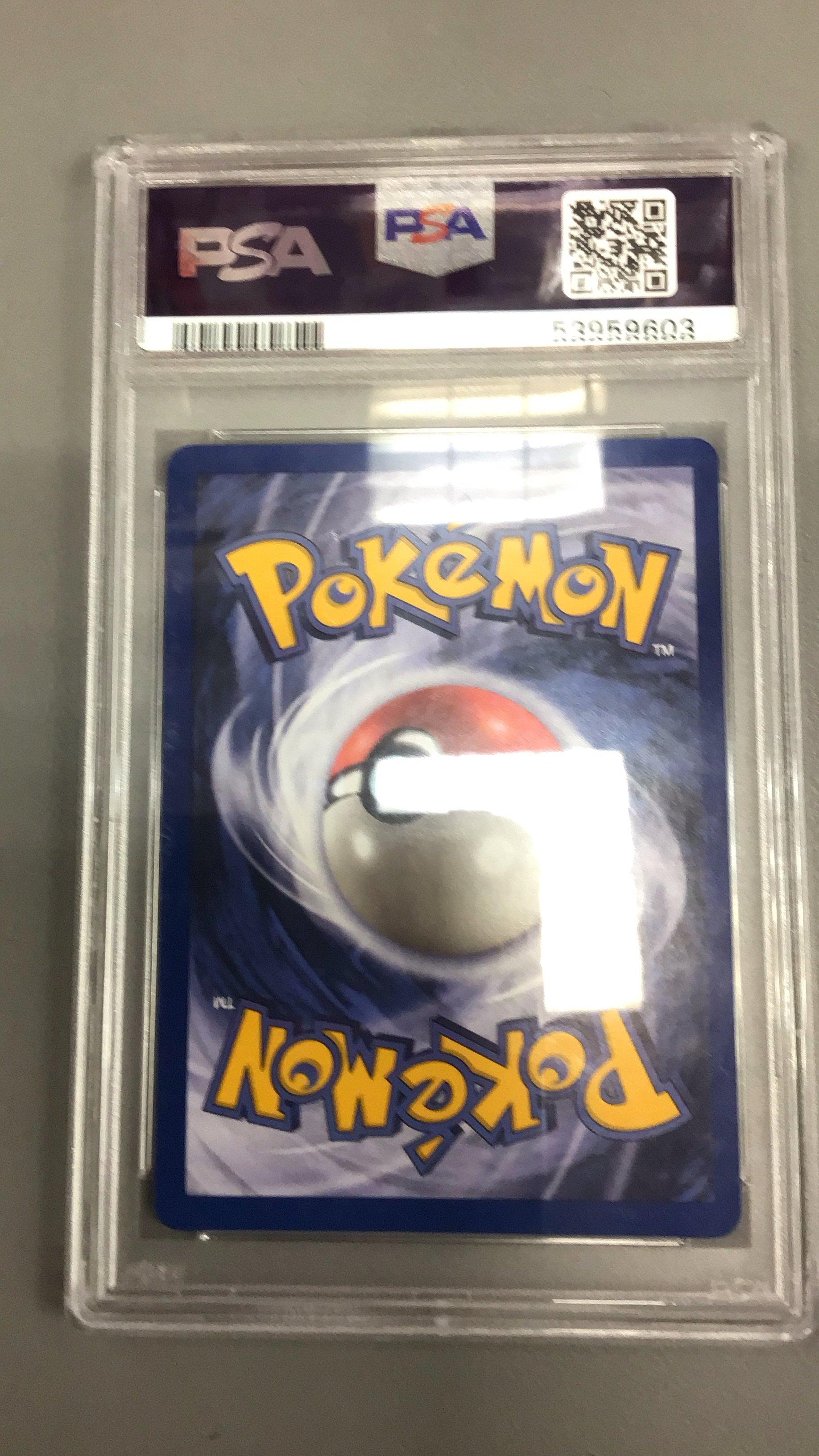1999 Pokemon German 69 Hornliu 1st Edition PSA 10