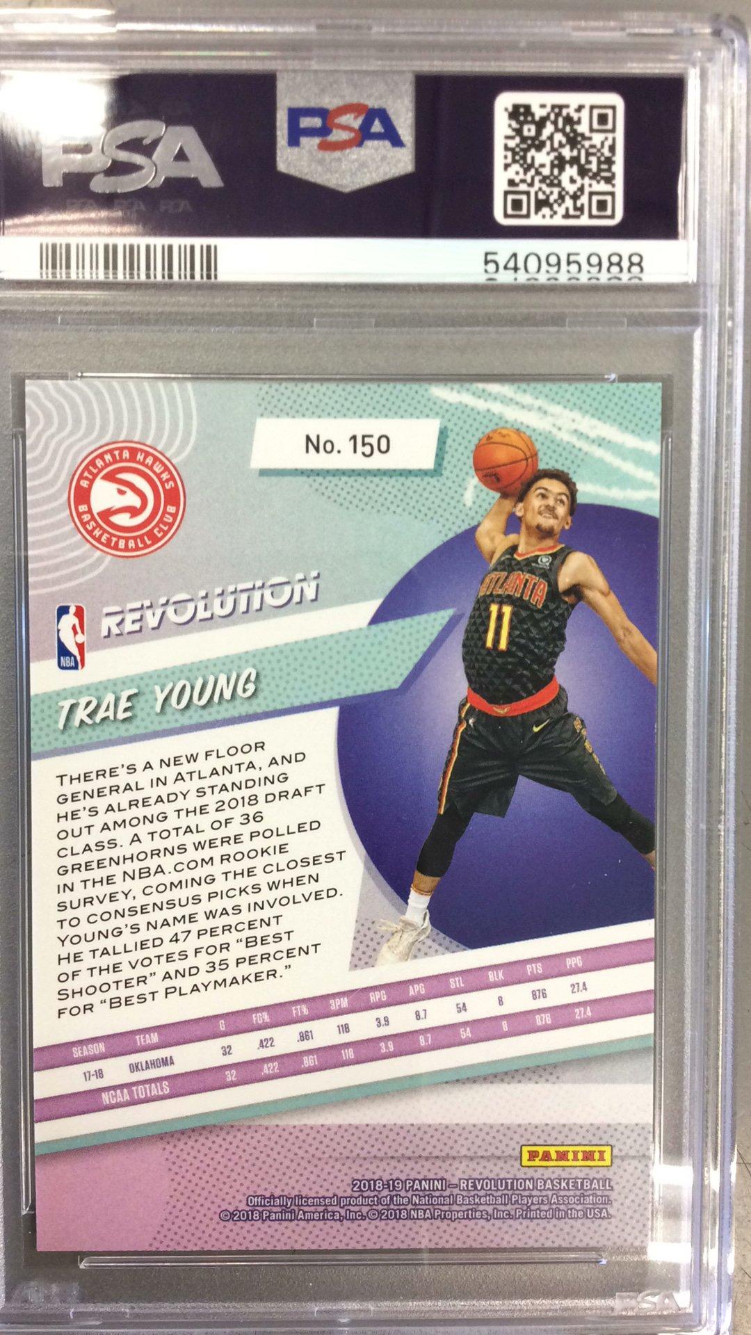 2018 Panini Revolution 150 Trae Young PSA 10