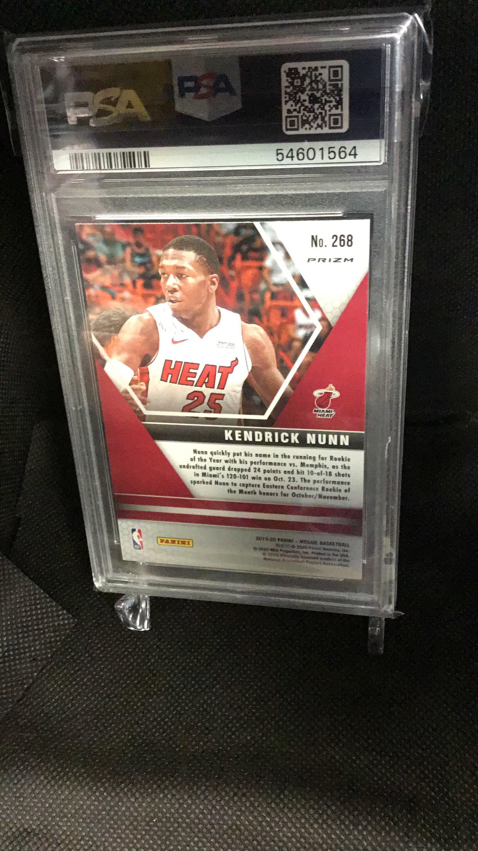 2019 Panini Mosaic 268 Kendrick Nunn Pink Camo PSA 10
