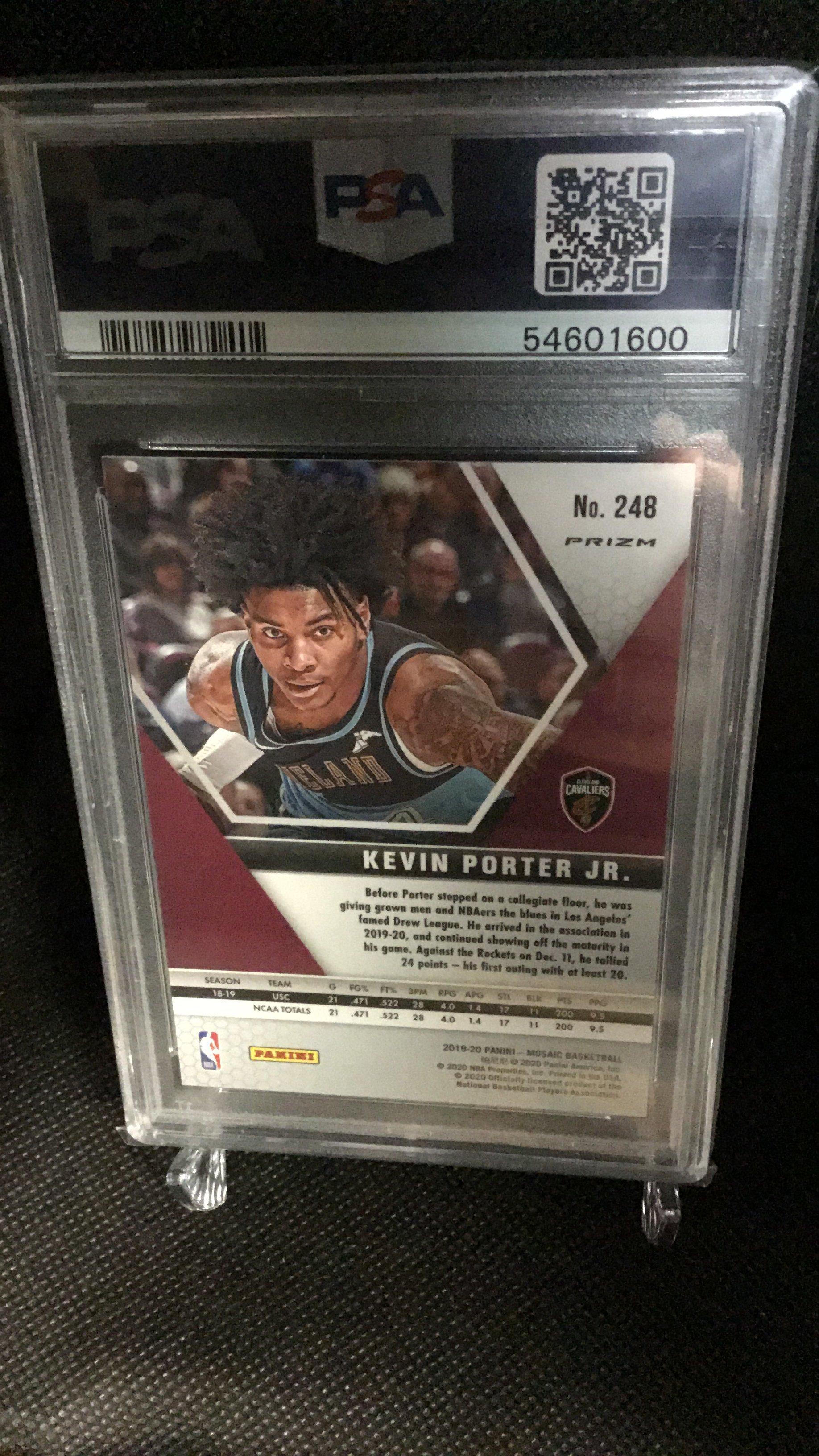 2019 Panini Mosaic 248 Kevin Porter Jr. Mosaic PSA 9