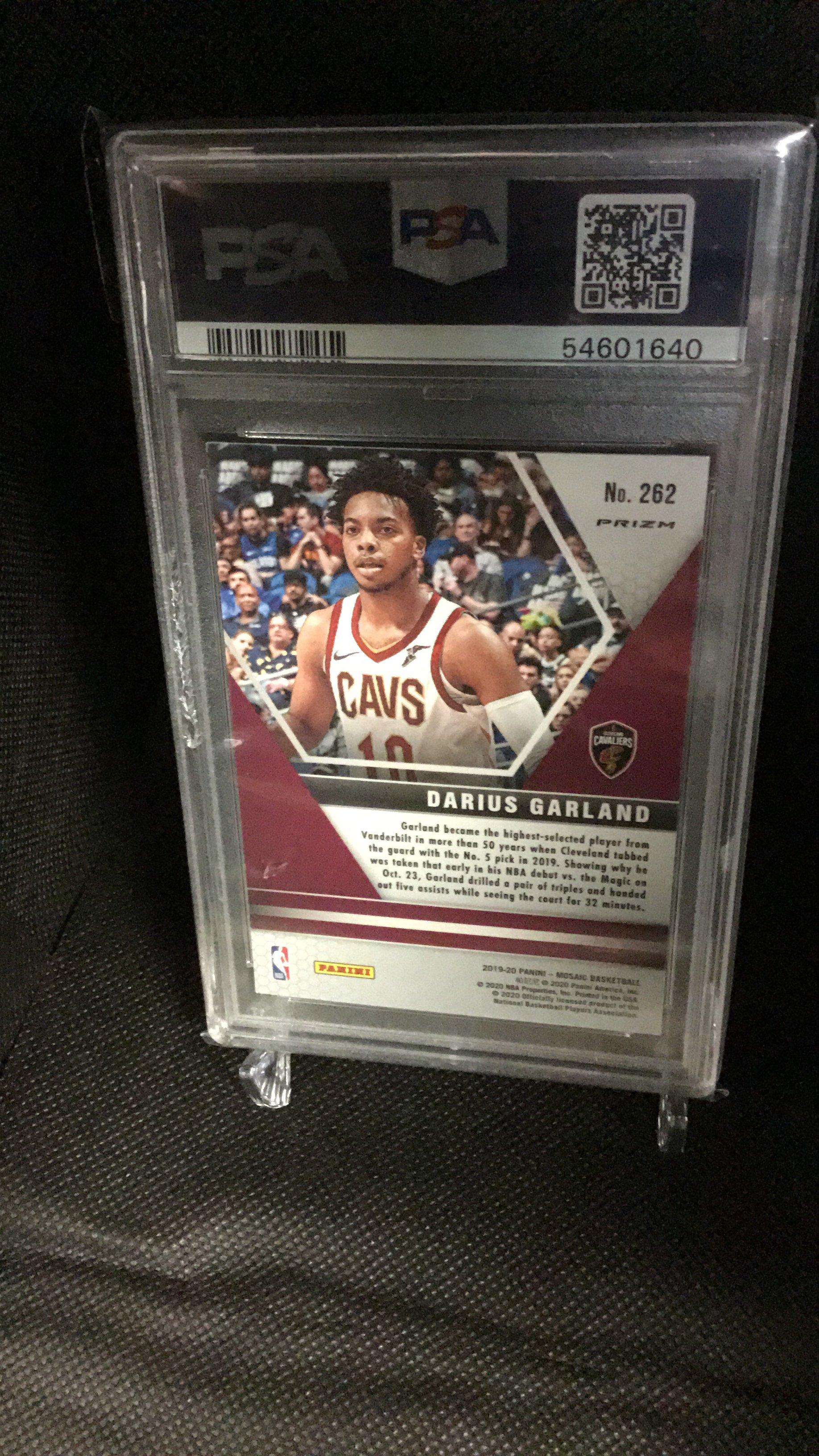 2019 Panini Mosaic 262 Darius Garland Silver Prizm PSA 9