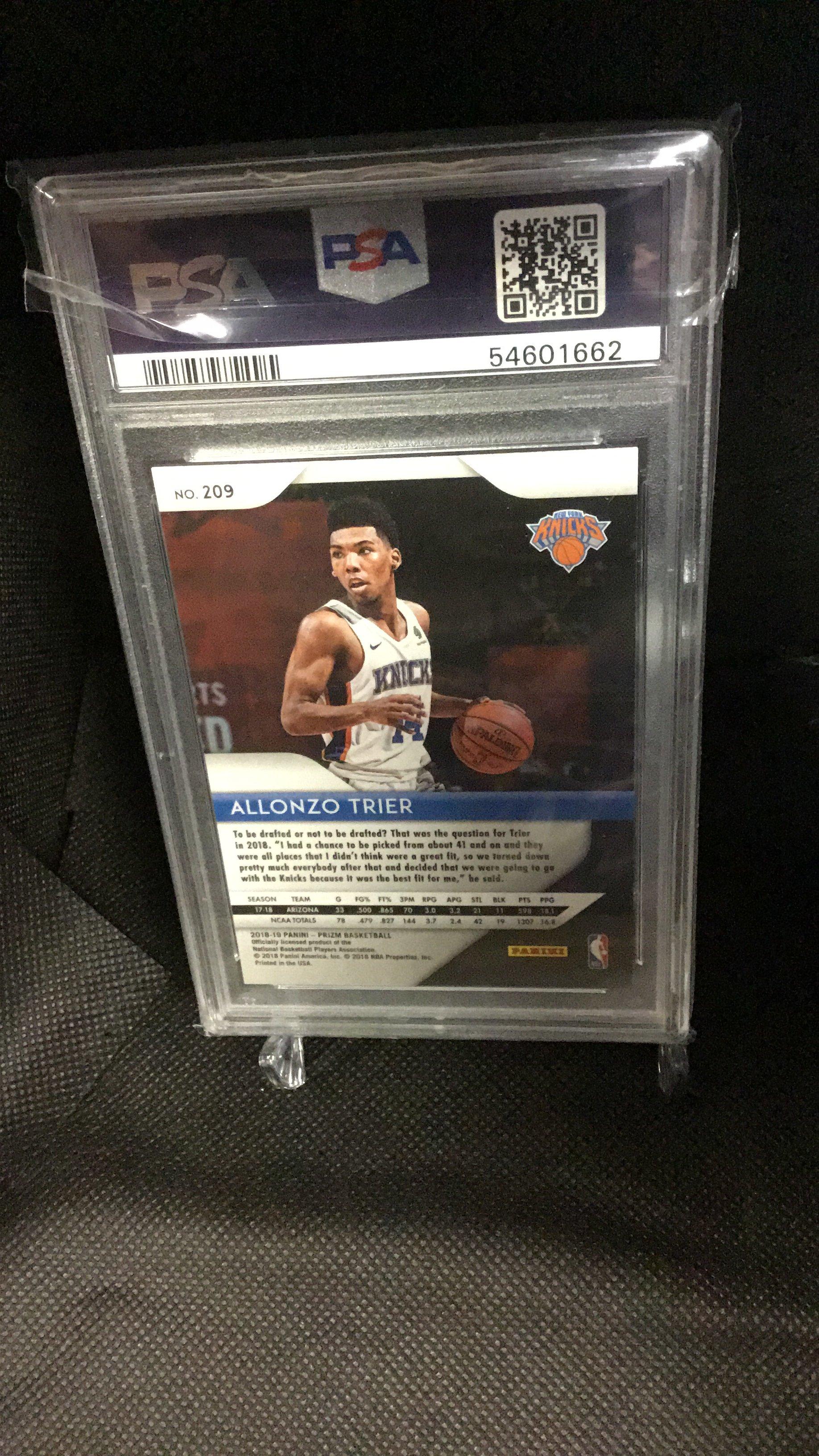 2018 Panini Prizm 209 Allonzo Trier PSA 10
