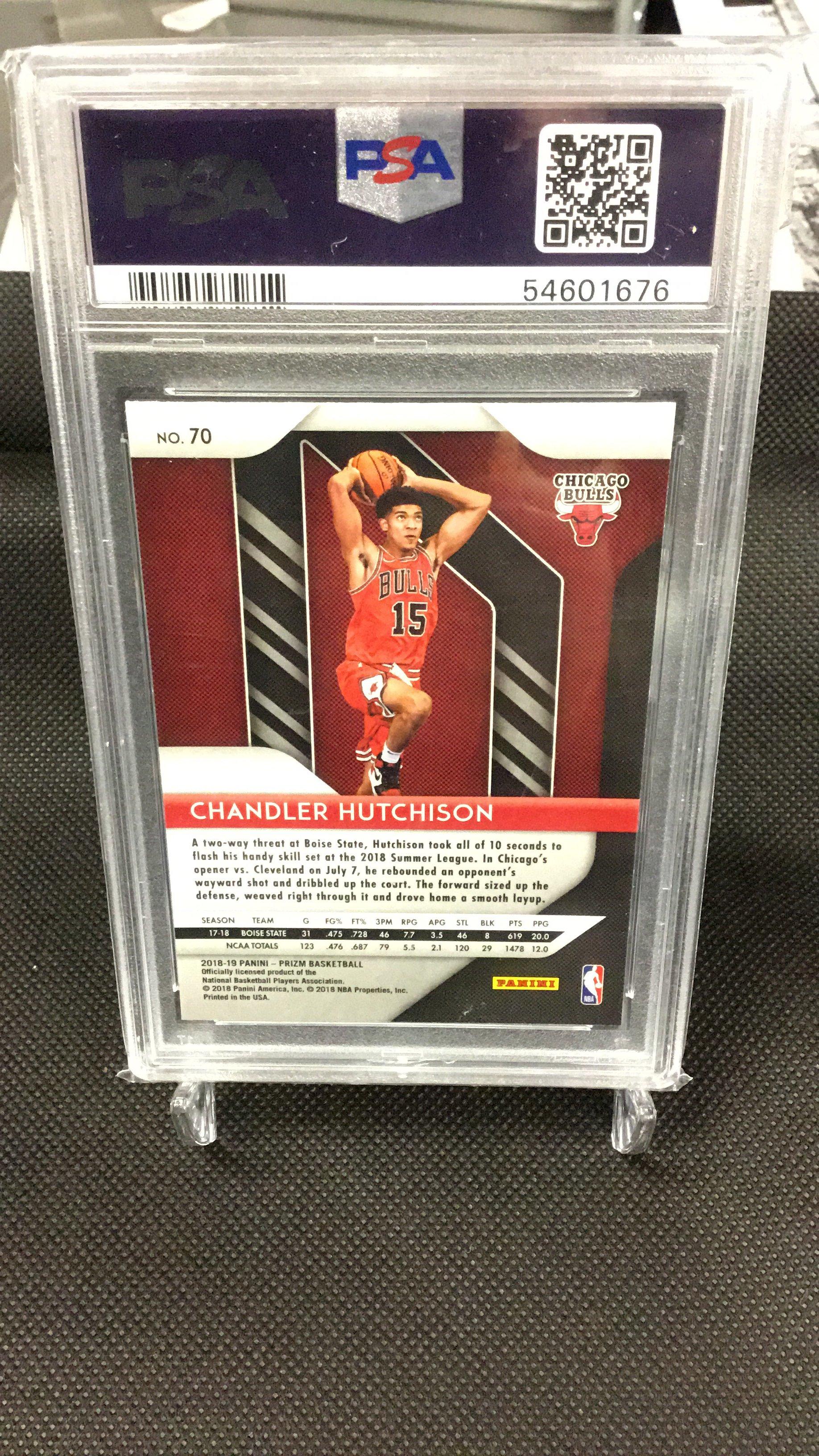 2018 Panini Prizm 70 Chandler Hutchison PSA 10