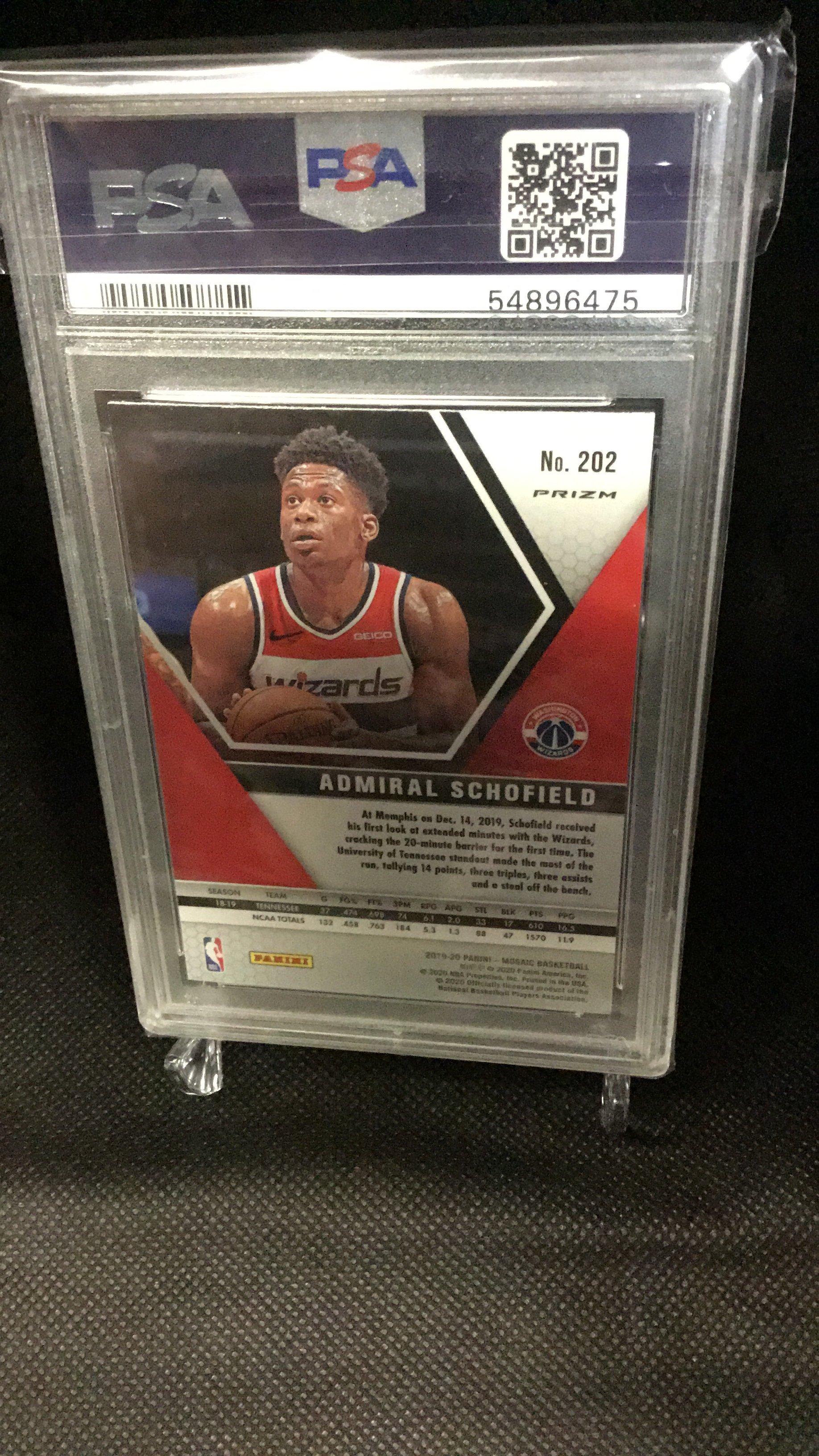 2019 Panini Mosaic 202 Admiral Schofield Reactive Orange PSA 10
