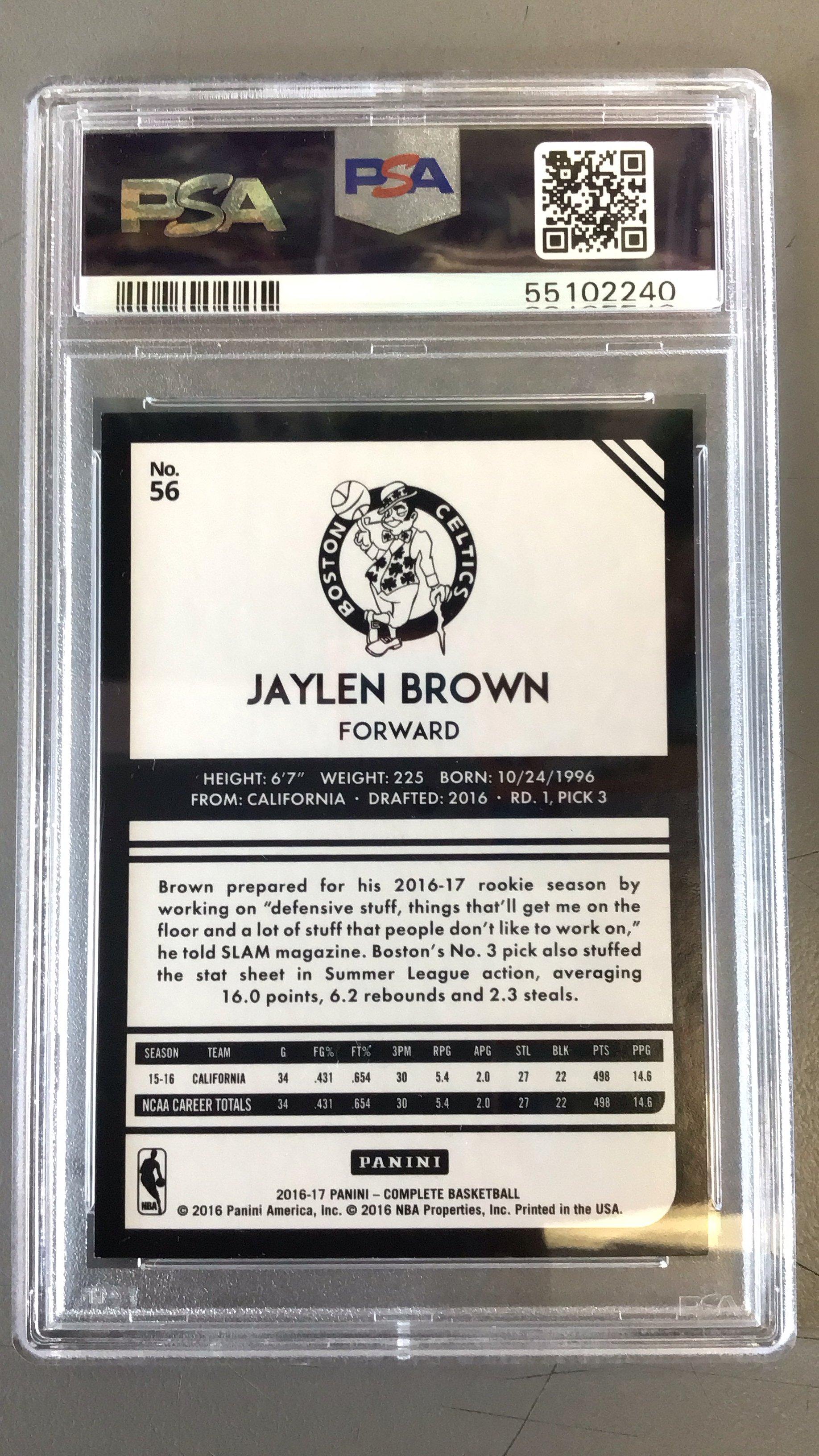 2016 Panini Complete 56 Jaylen Brown PSA 9