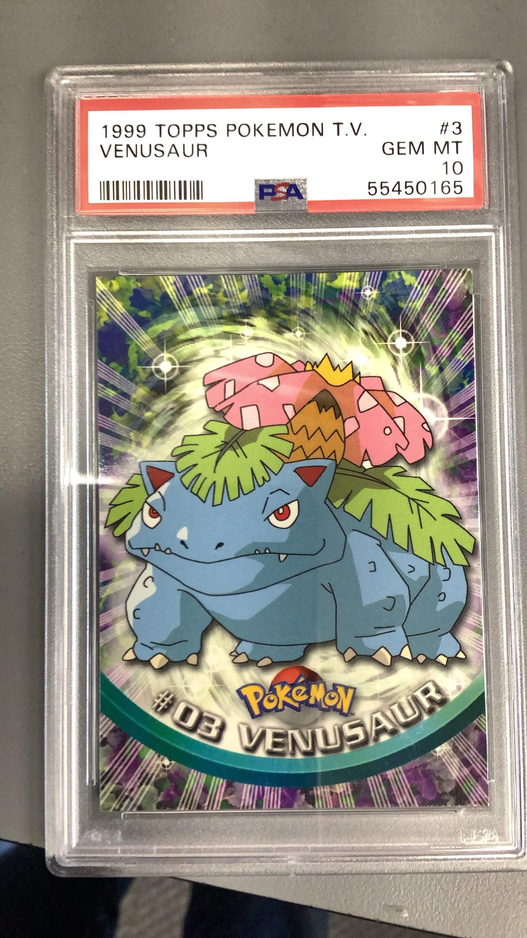 1999 Topps Pokemon Tv 3 Venusaur PSA 10 Graded Card | GameStop