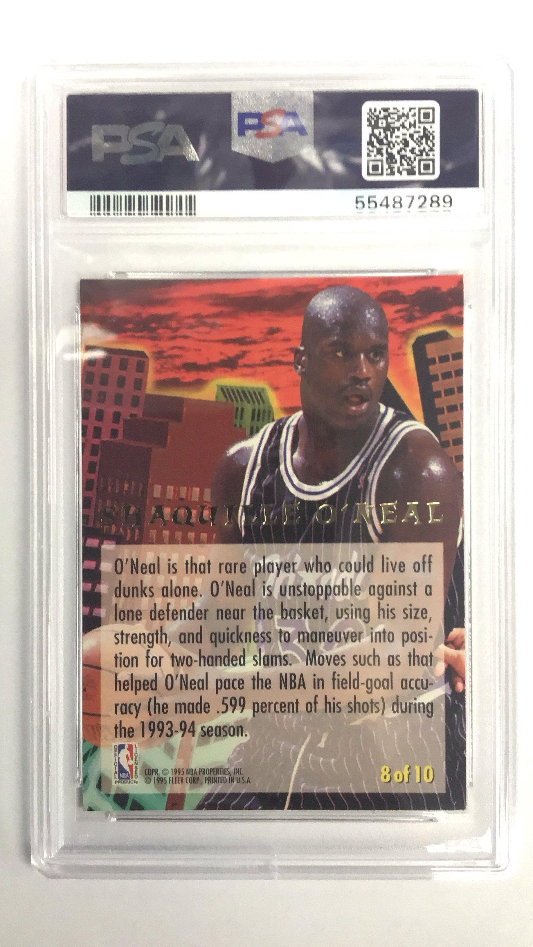 1994 Ultra Jam City 8 Shaquille O'neal PSA 9