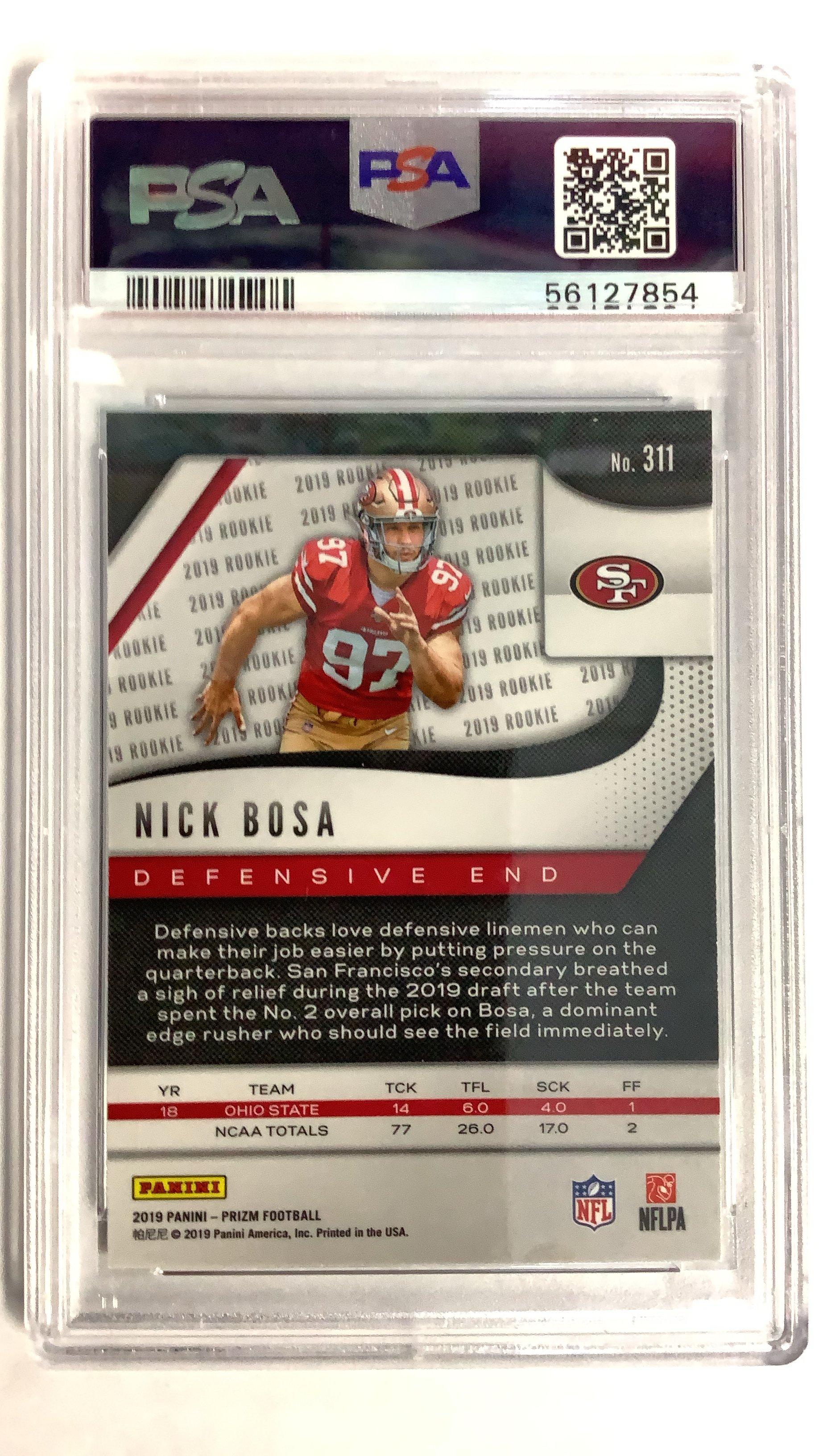 2019 Panini Prizm 311 Nick Bosa PSA 9