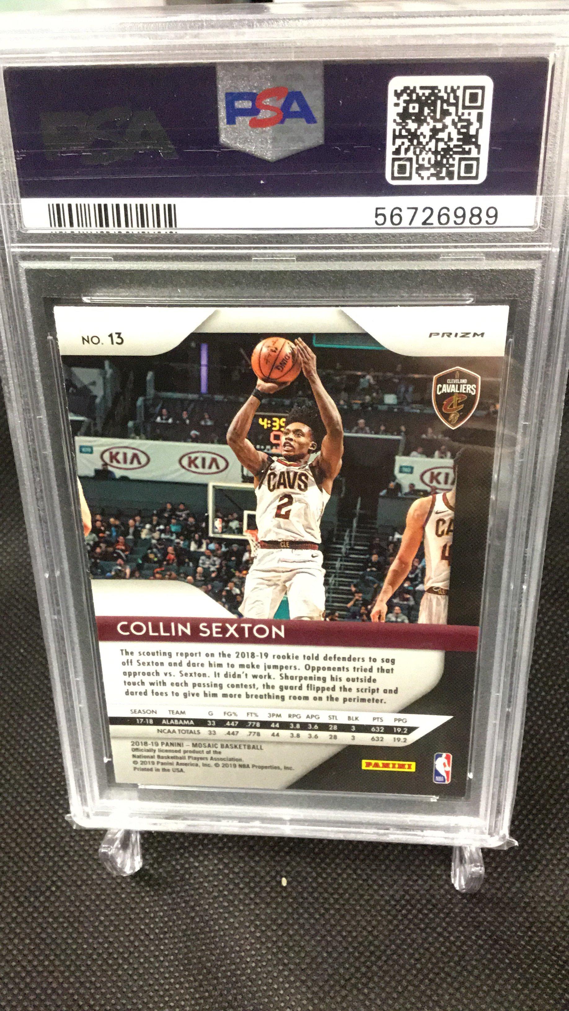 2018 Panini Prizm Mosaic 13 Collin Sexton Red PSA 9