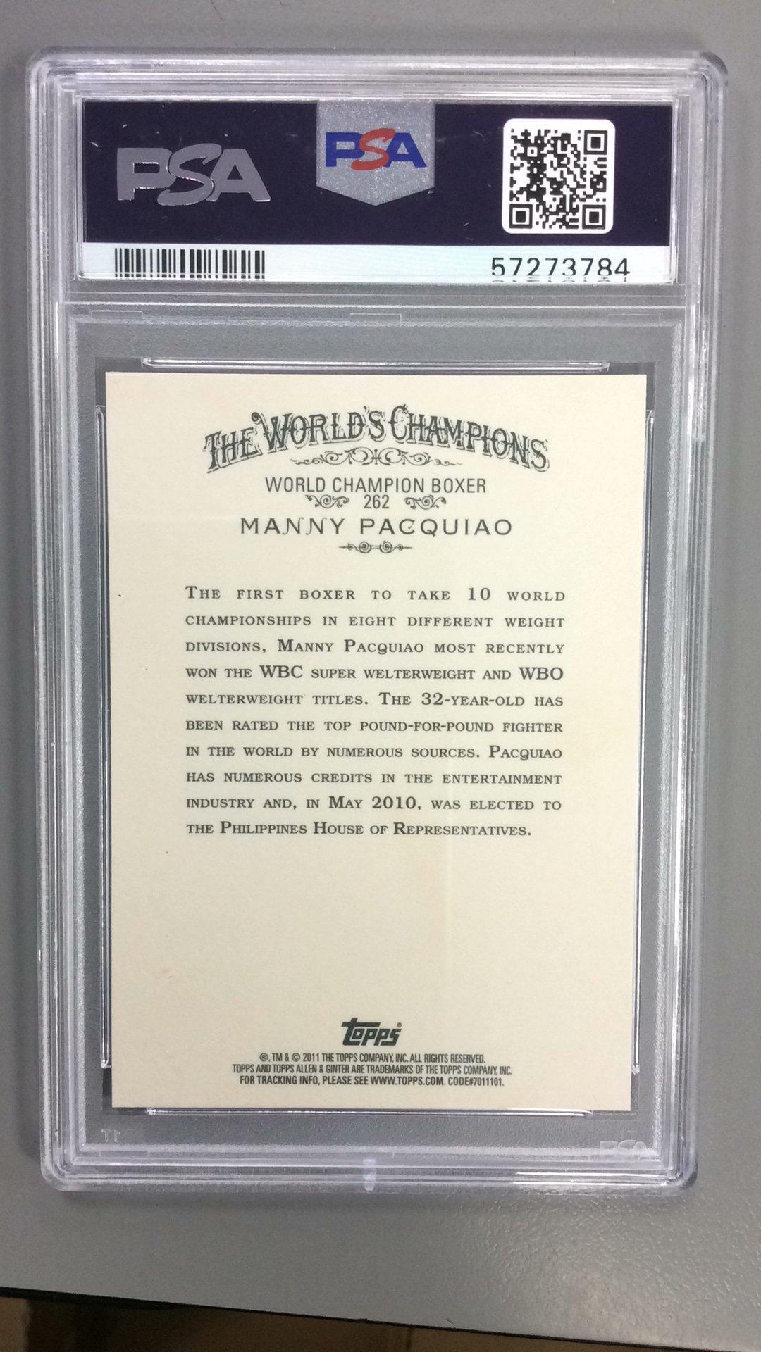 2011 Topps Allen & Ginter 262 Manny Pacquiao PSA