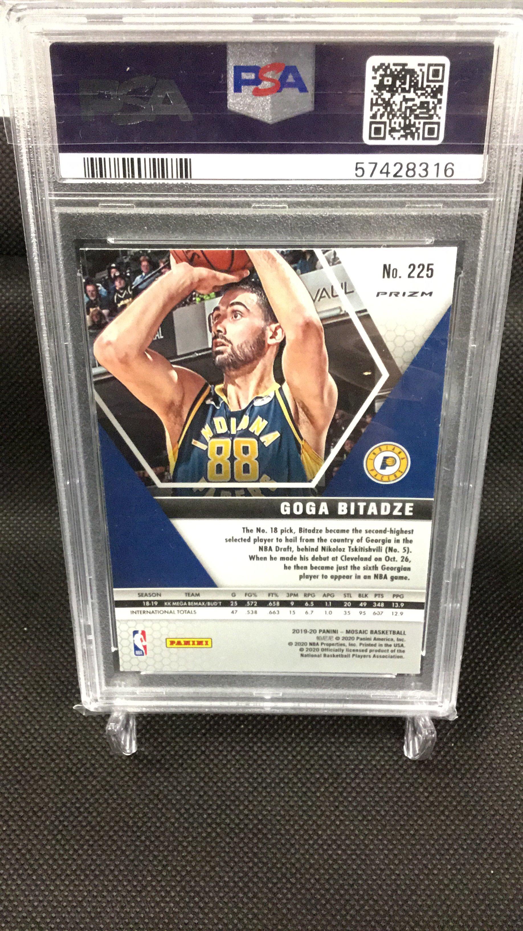 2019 Panini Mosaic 225 Goga Bitadze Mosaic PSA 9