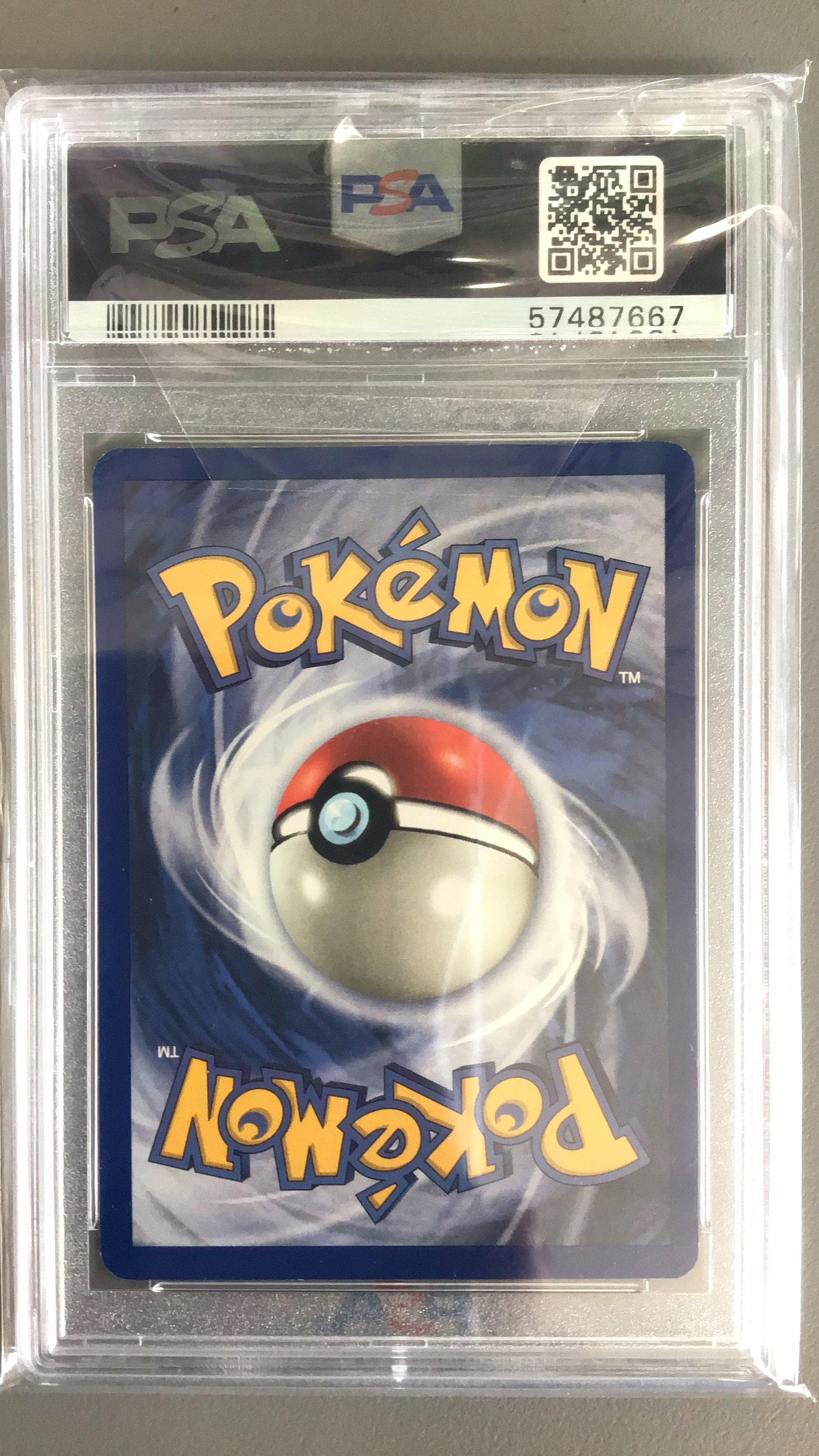 1999 Pokemon Fossil 33 Gastly PSA