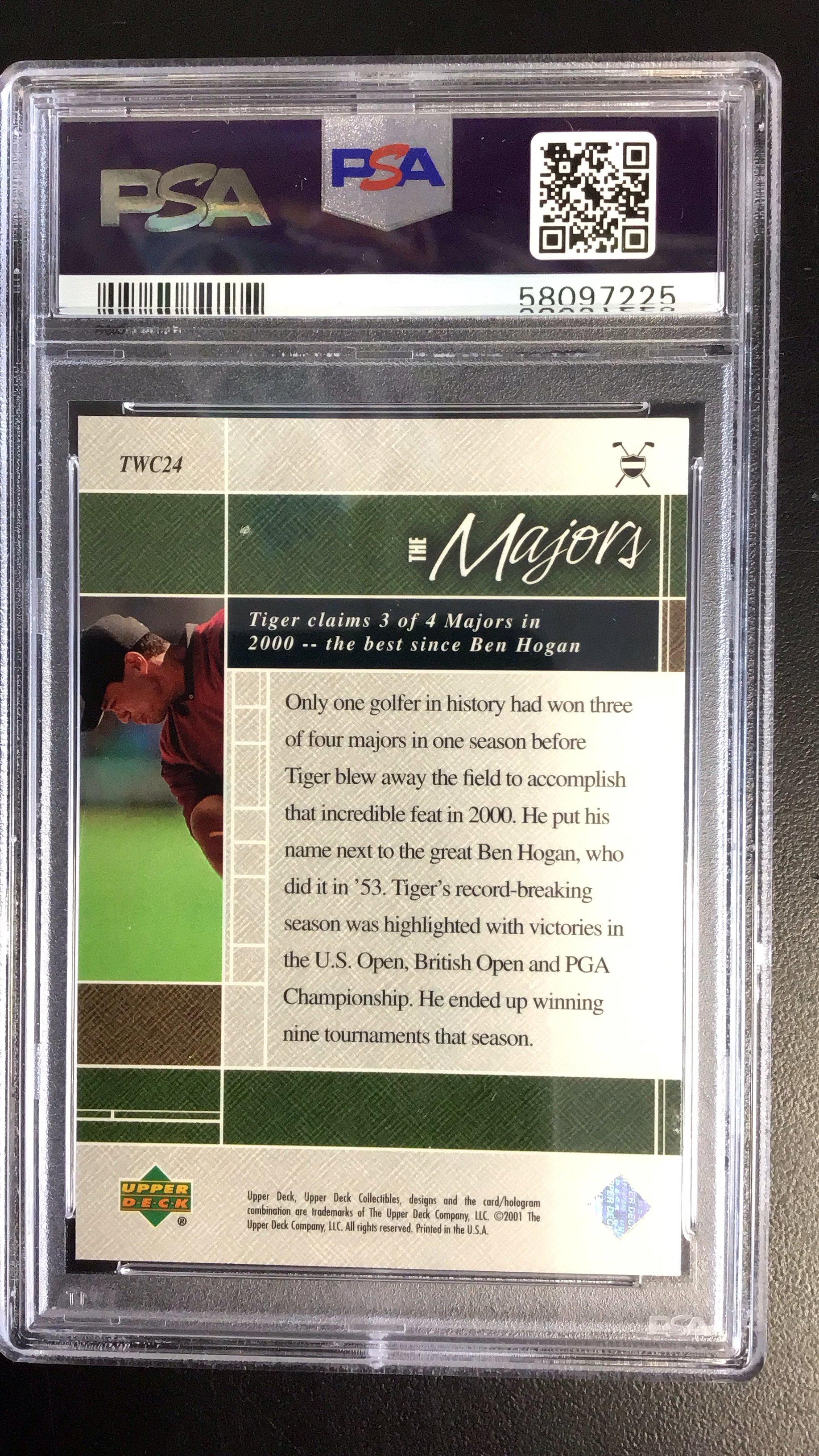 2001 Upper Deck Tiger Woods Collection Twc24 Tiger Woods PSA 10