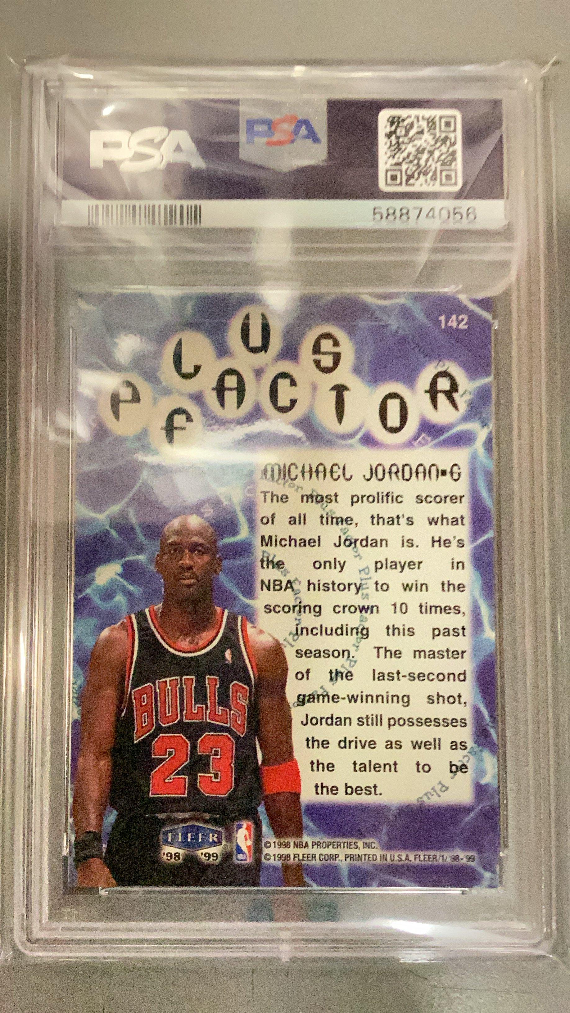 1998 Fleer Tradition 142 Michael Jordan PSA