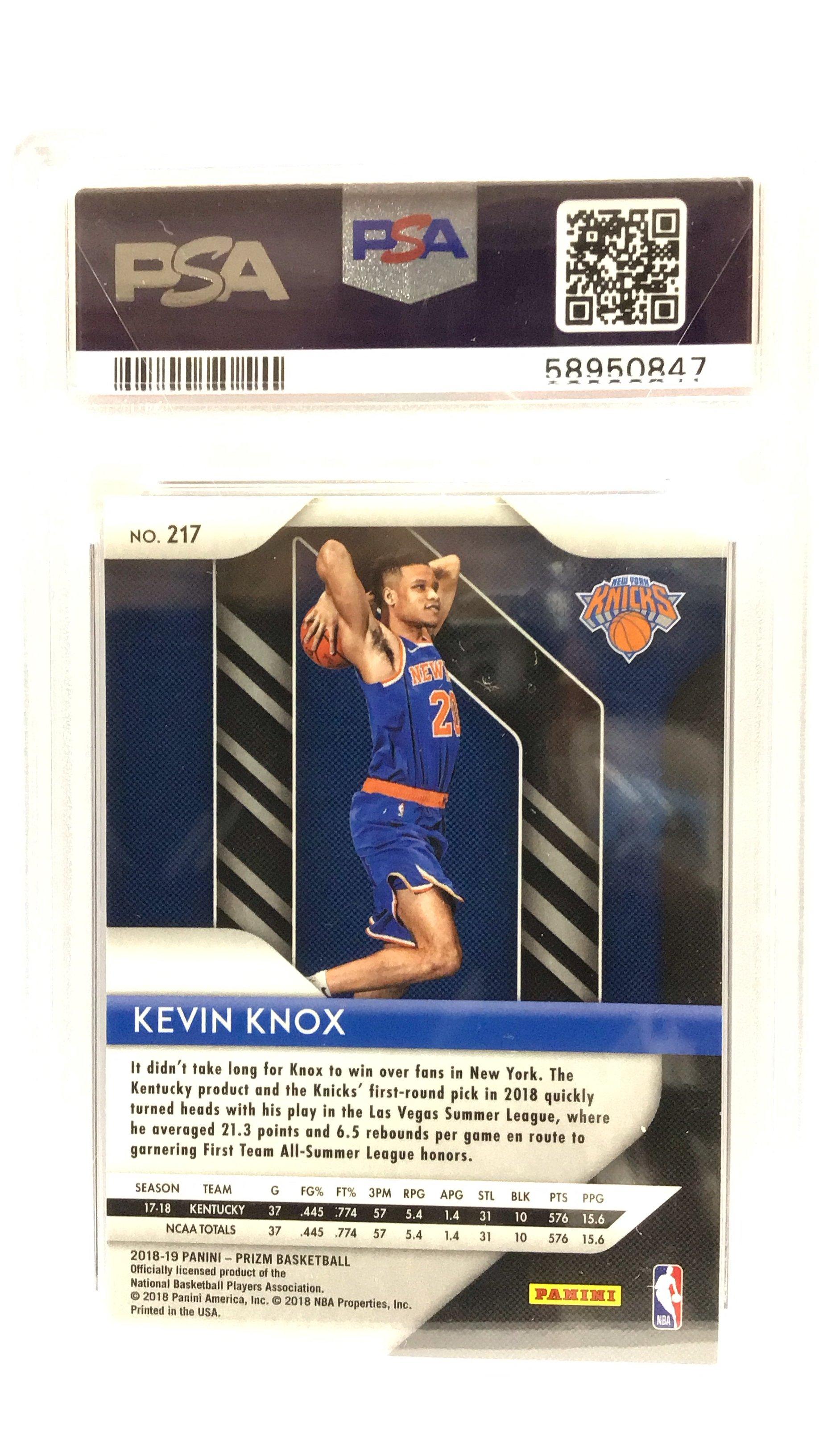 2018 Panini Prizm 217 Kevin Knox PSA 9