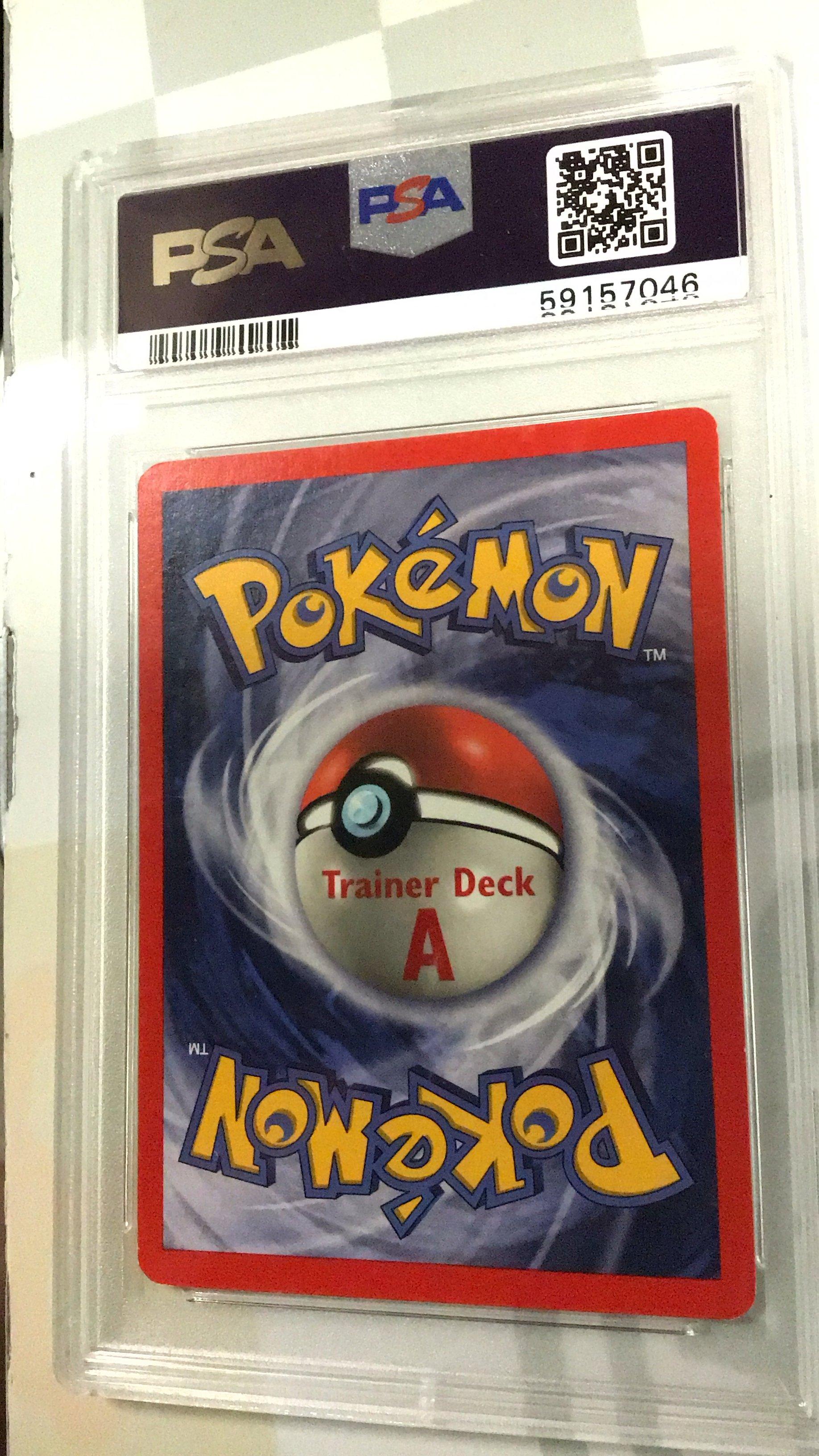 1999 Pokemon Game 90 Super Potion Trainer Deck A PSA 8