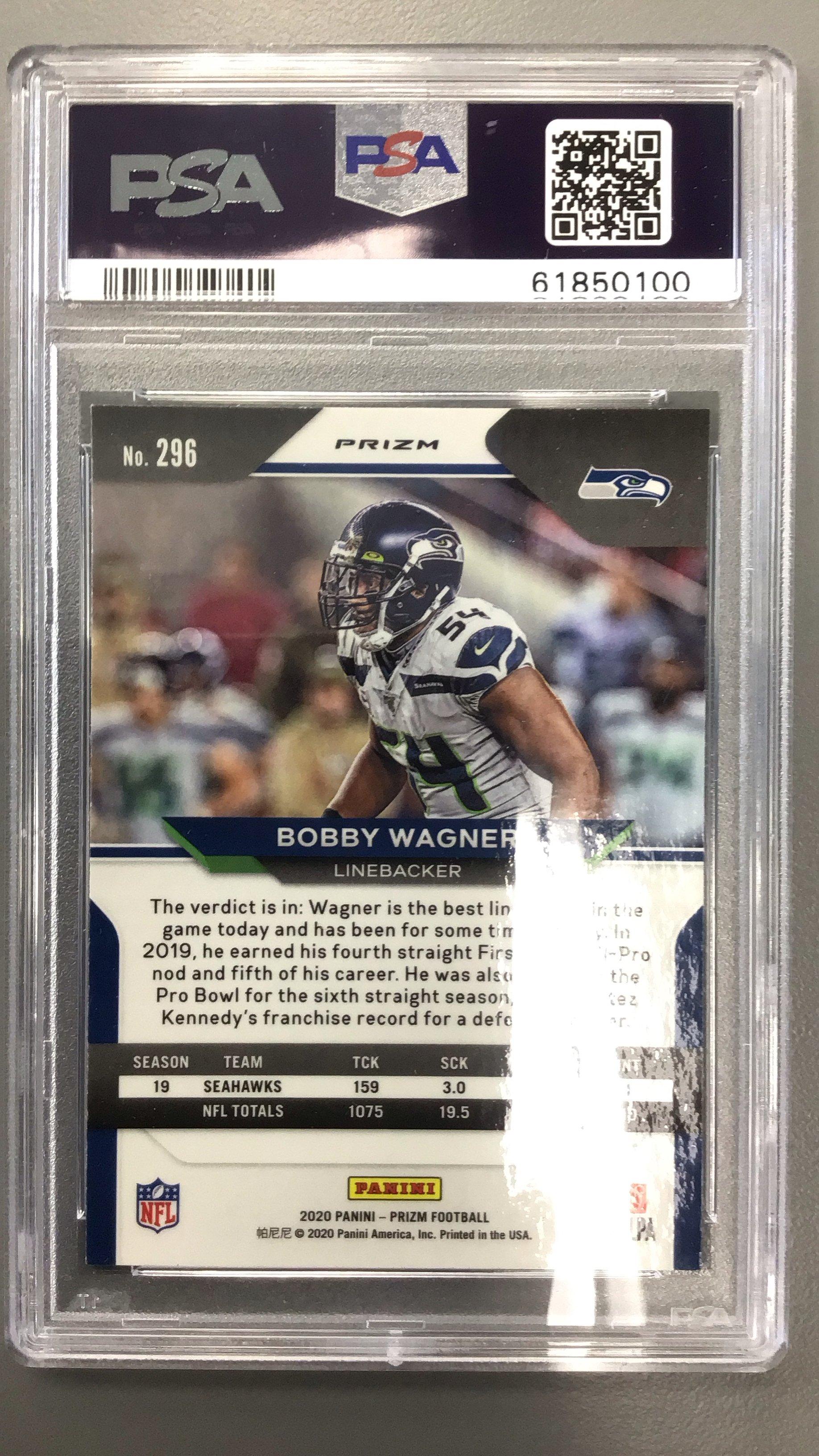 2020 Panini Prizm 296 Bobby Wagner Silver Prizm PSA 10