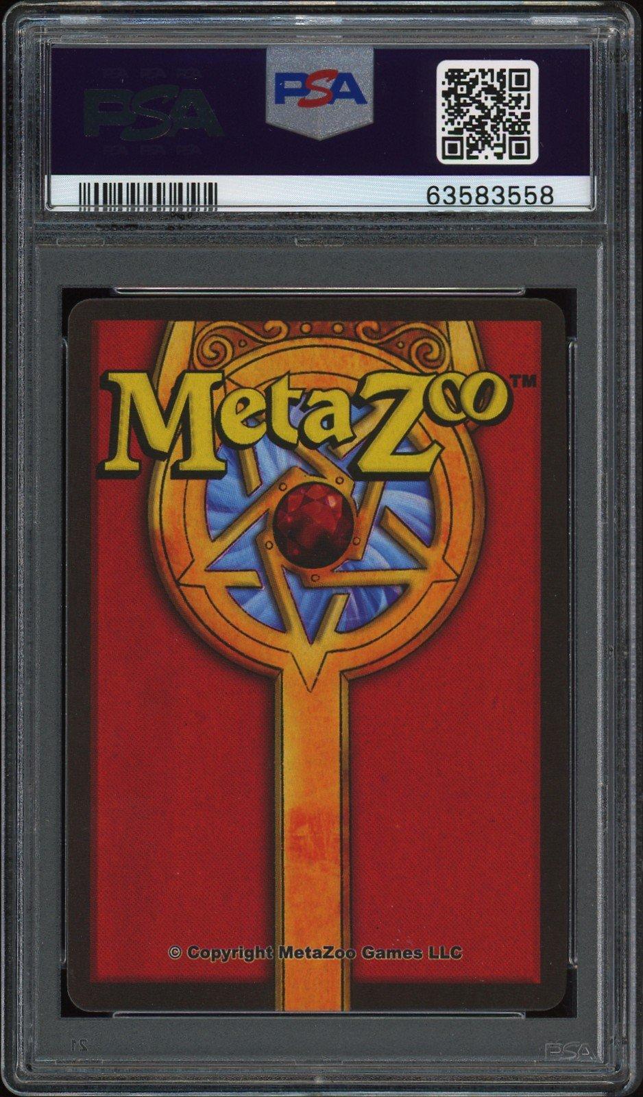 2021 Metazoo Cryptid Nation 3 Mothman-holo 1st Edition PSA 10