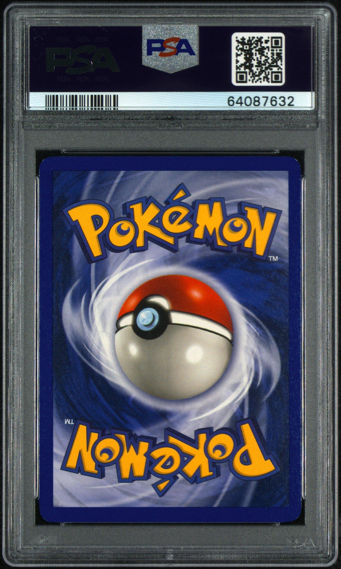 1999 Pokemon Game 14 Raichu-holo Shadowless PSA 8 Graded Card