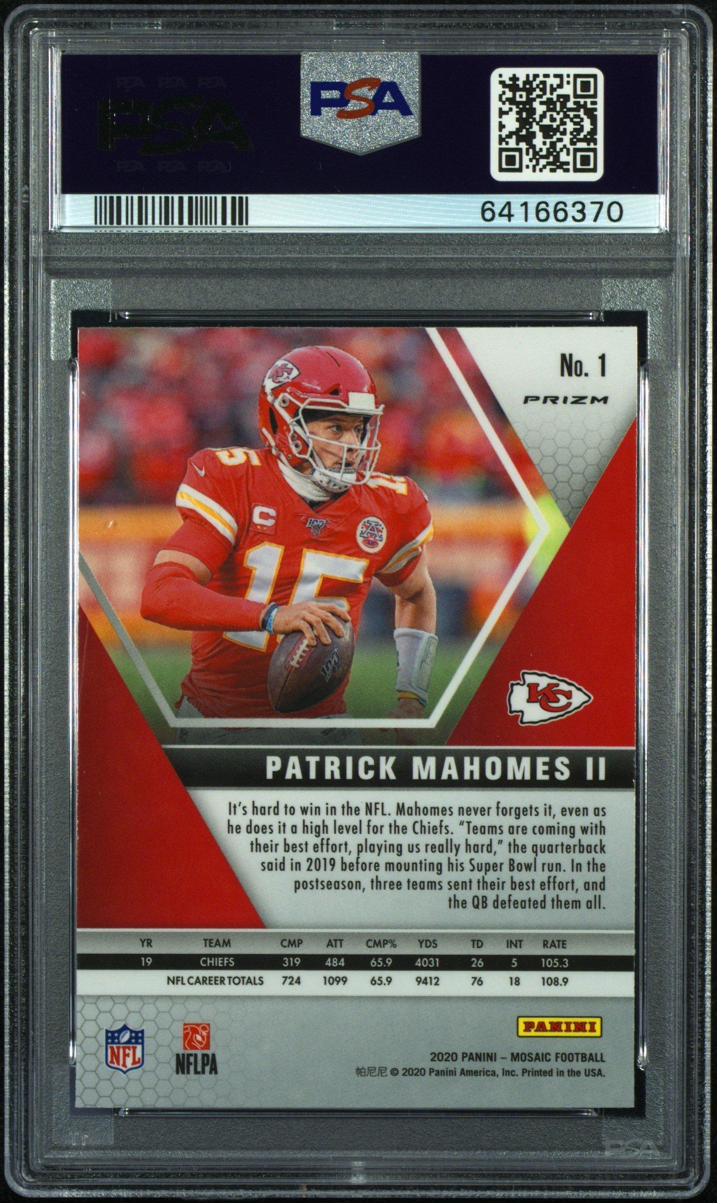 Panini Mosaic Patrick Mahomes Ii Genesis PSA 9