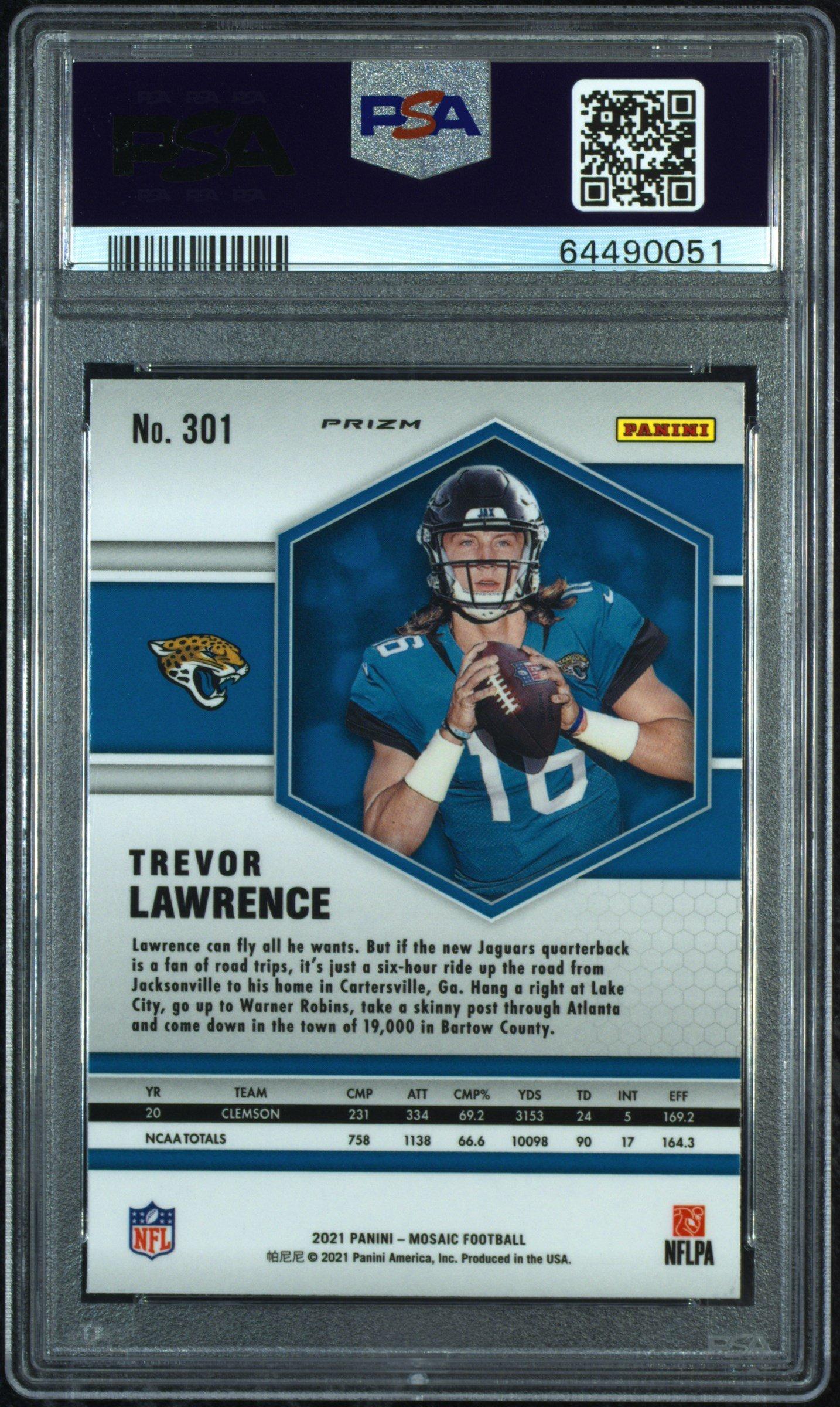 2021 Panini Mosaic Trevor Lawrence Reactive PSA