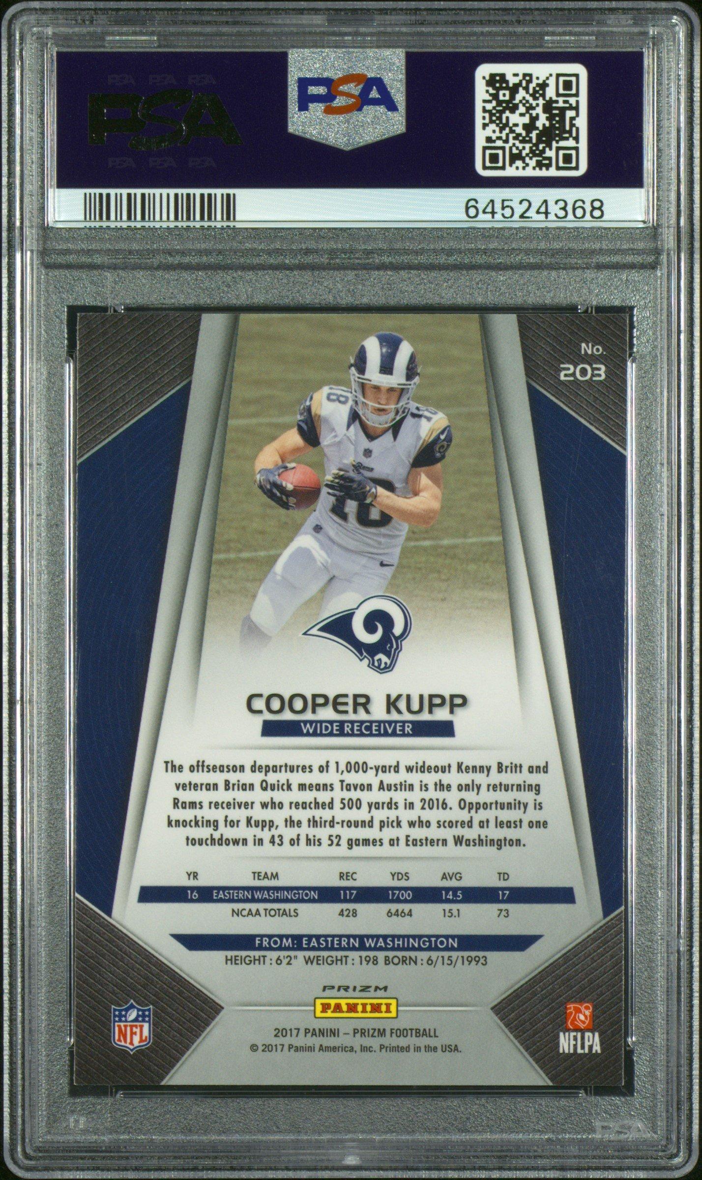 2017 Panini Prizm 203 Cooper Kupp Prizm PSA