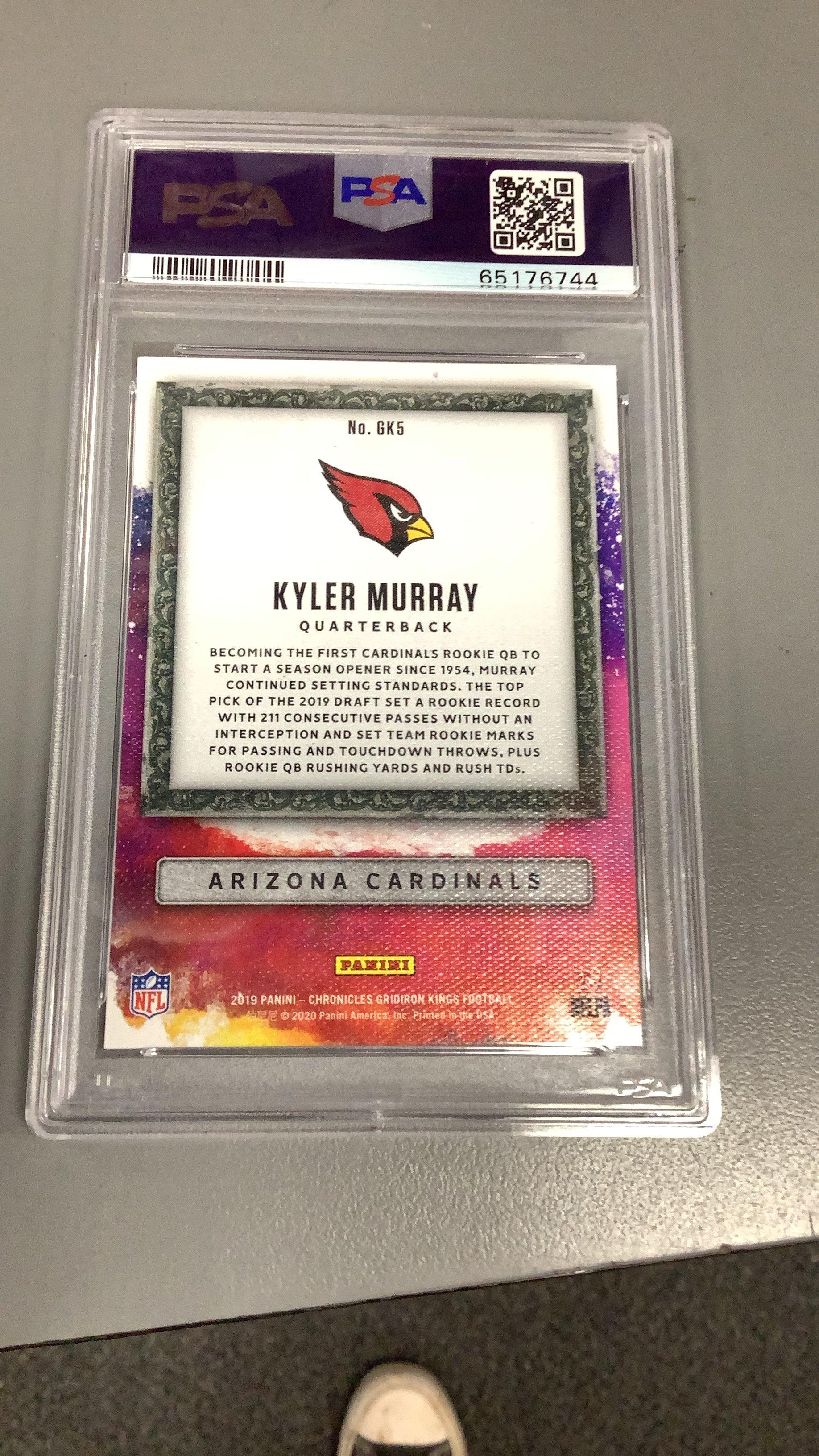 2019 Panini Chronicles Gridiron Kings Gk5 Kyler Murray PSA 10