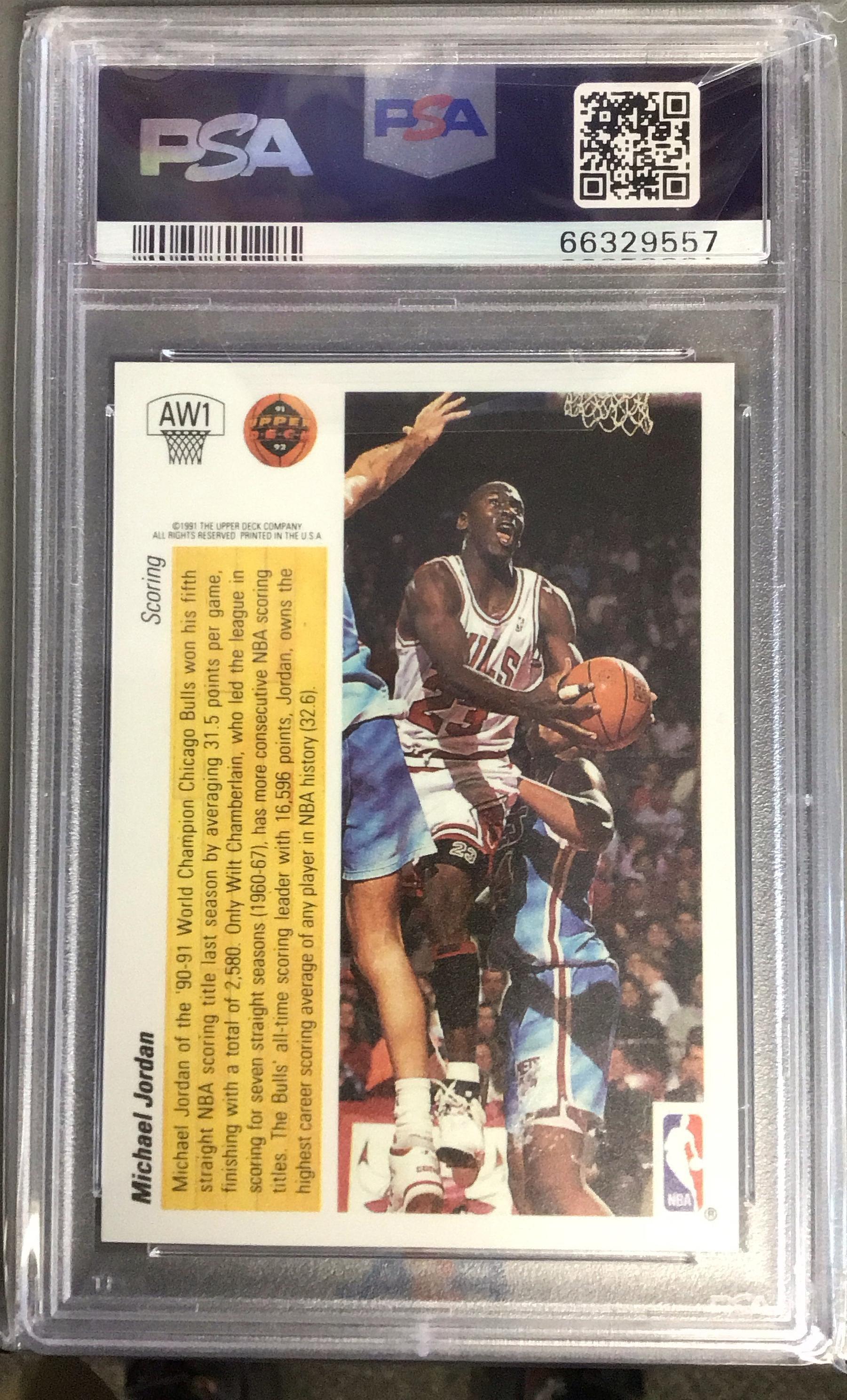 Upper Deck Award Winner Hologram Aw Michael Jordan Psa Gamestop