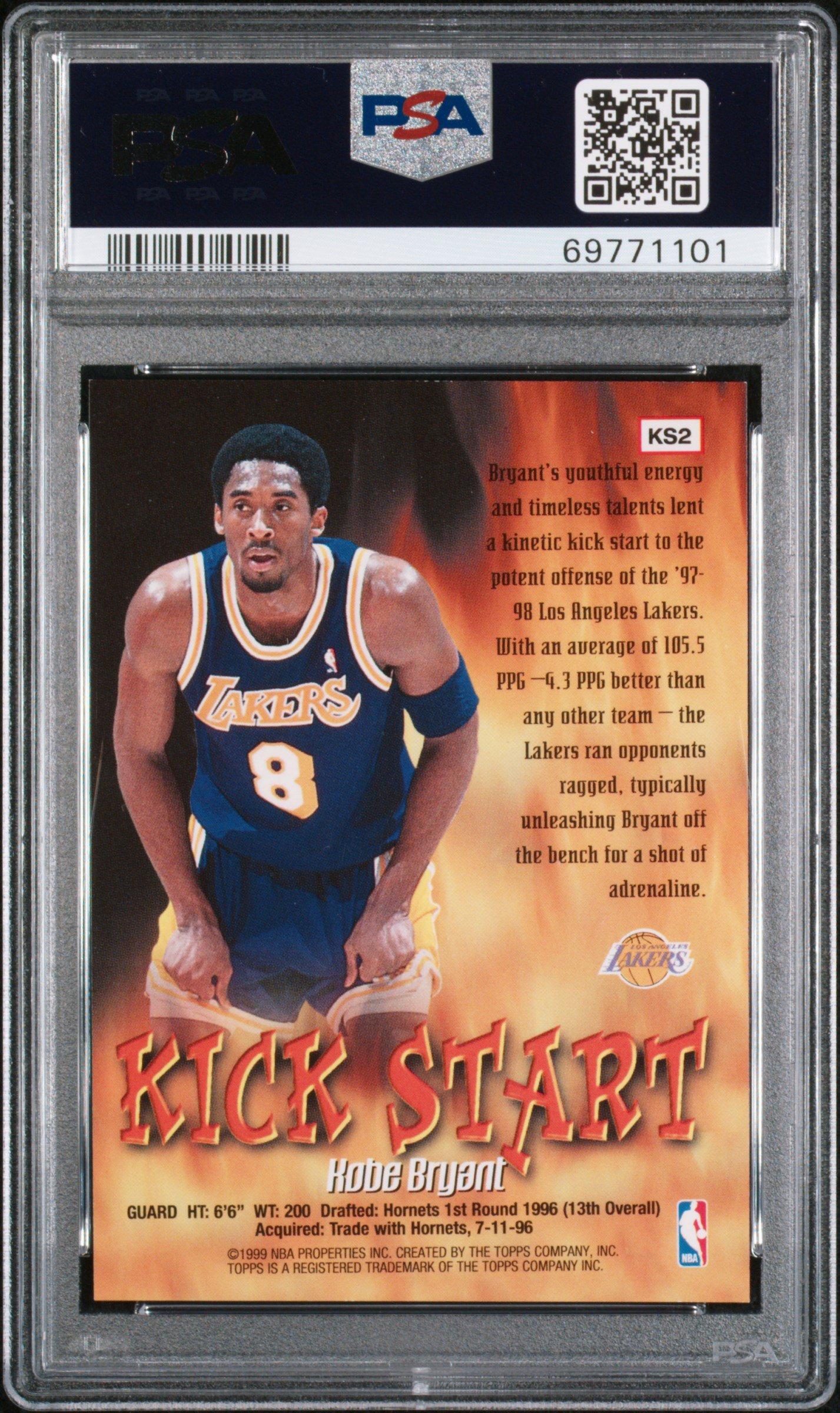 1998 Topps Kick Start Ks2 Kobe Bryant PSA 9