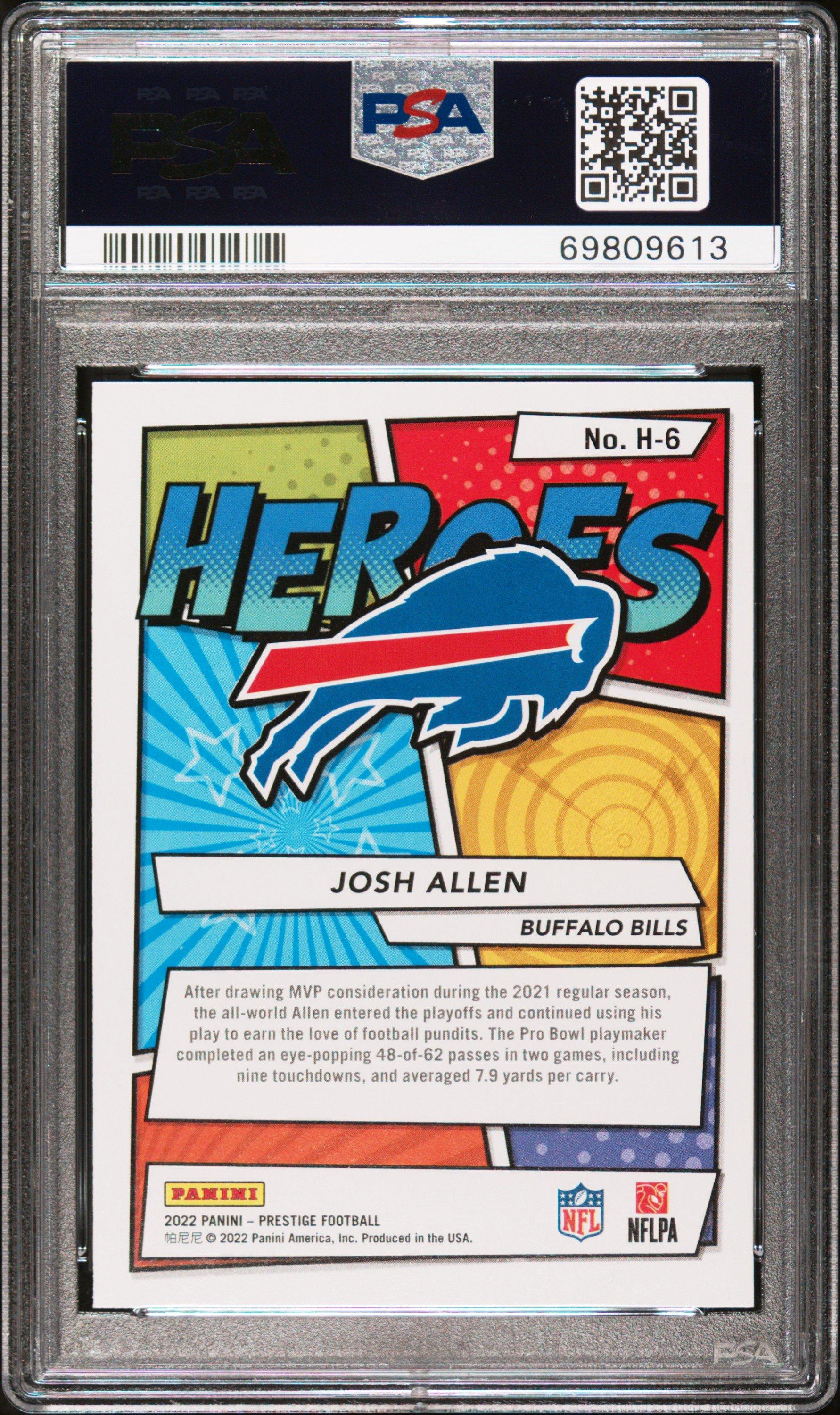 2022 Panini Prestige Heroes H6 Josh Allen PSA 10