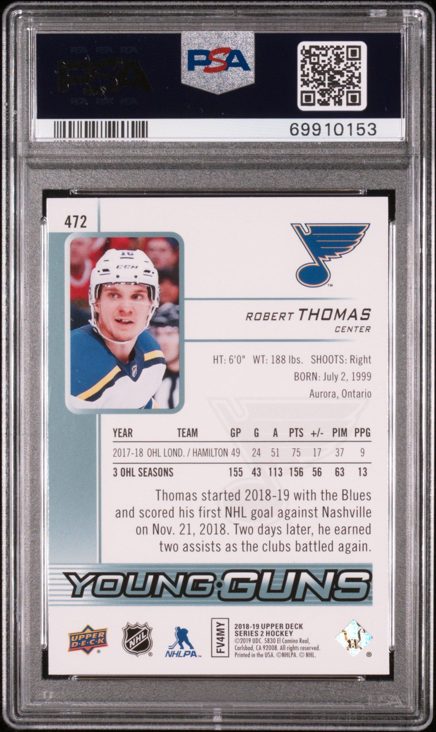 2018 Upper Deck 472 Robert Thomas PSA 9