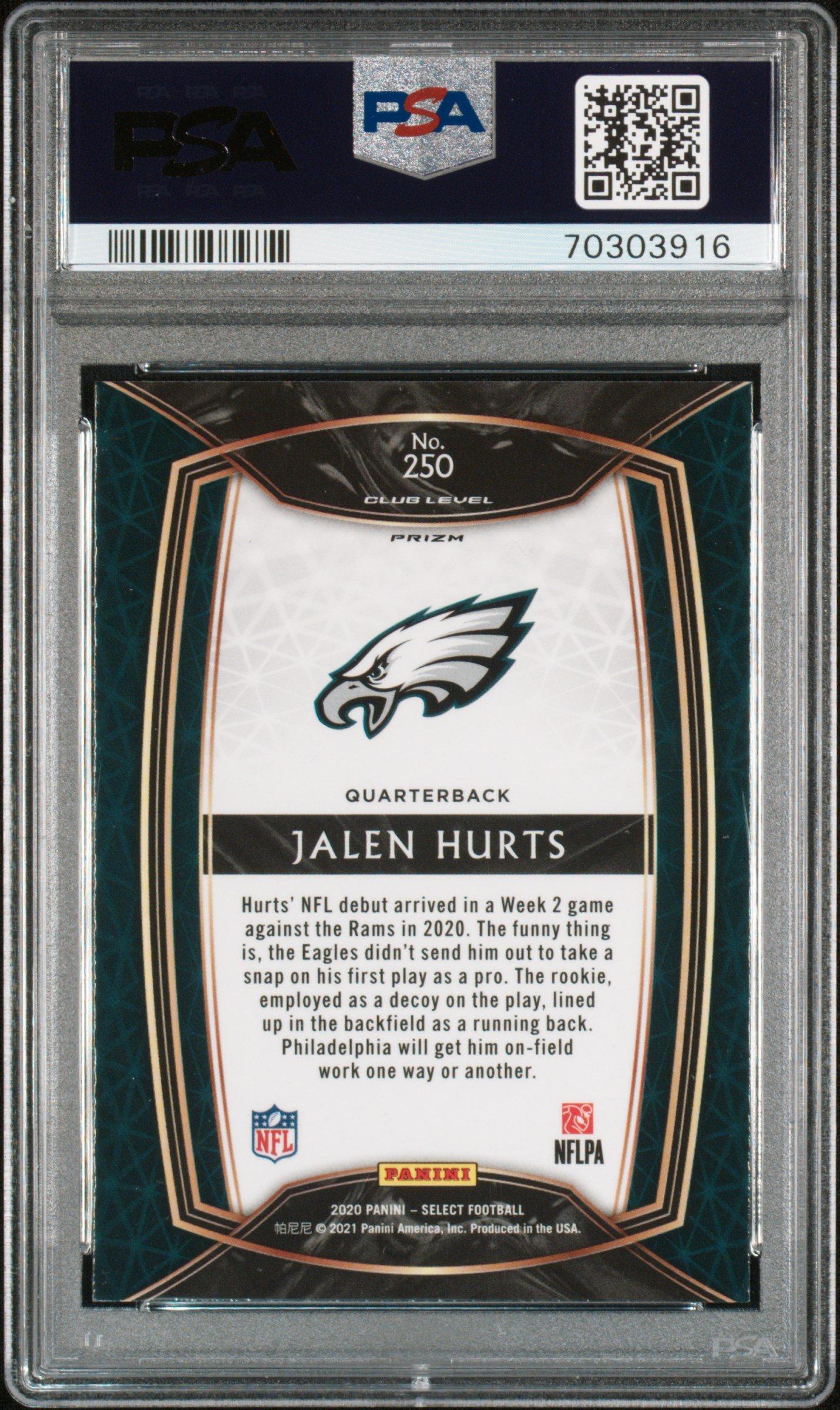 2020 Panini Select Jalen Hurts PSA
