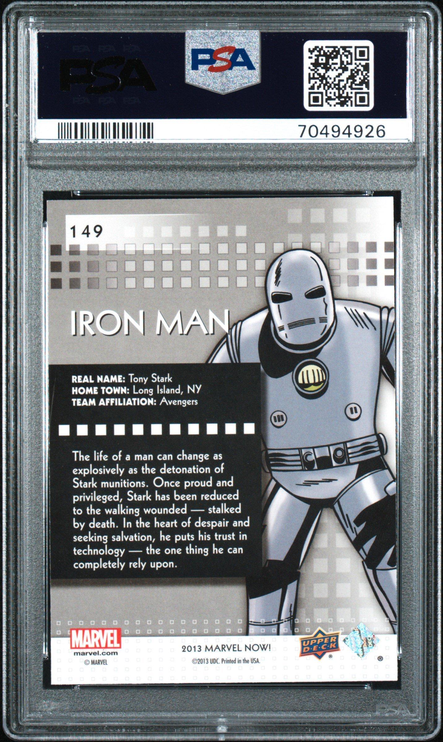 2013 Upper Deck Marvel Now! 149 Iron Man PSA 10