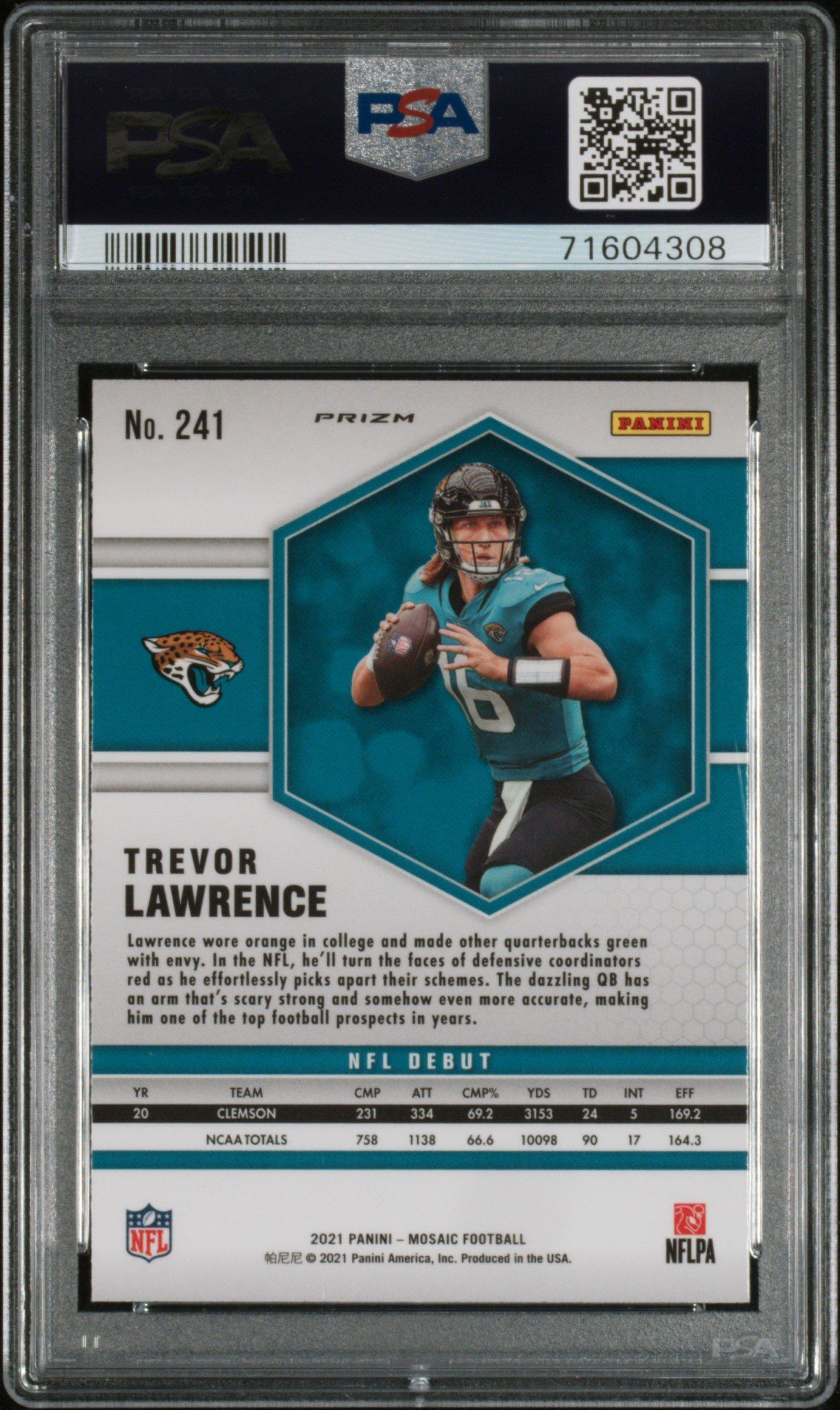 2021 Panini Mosaic Trevor Lawrence PSA