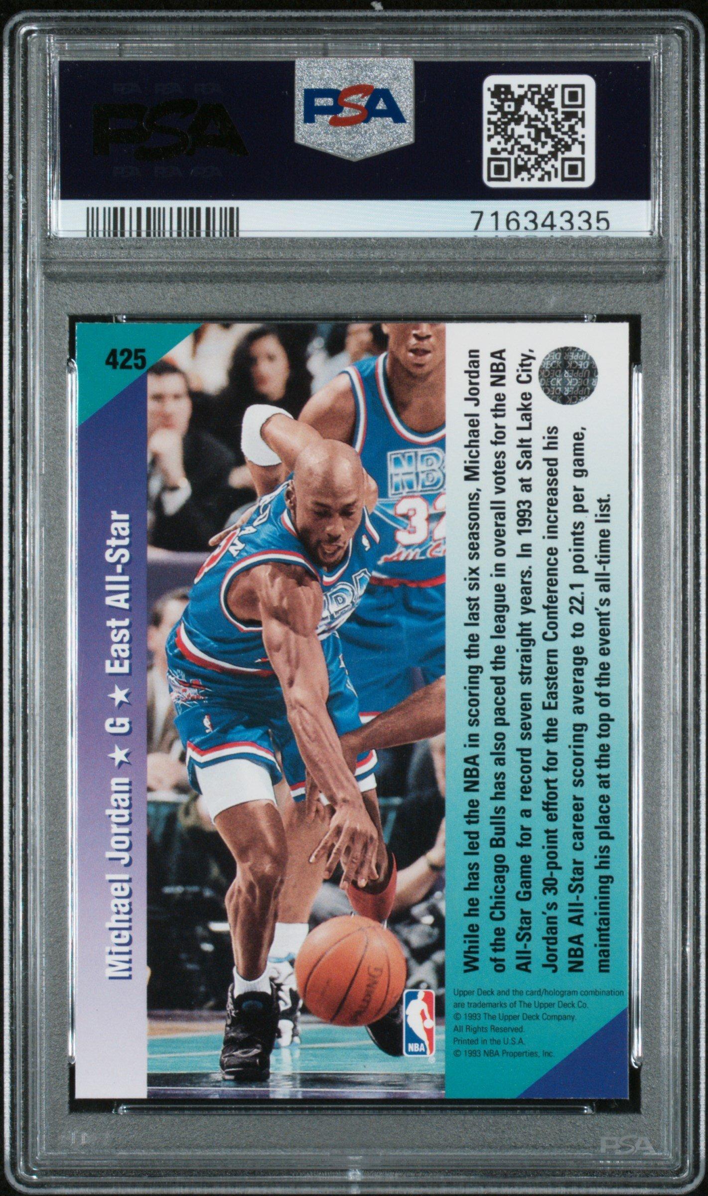 1992 Upper Deck 425 Michael Jordan PSA 9