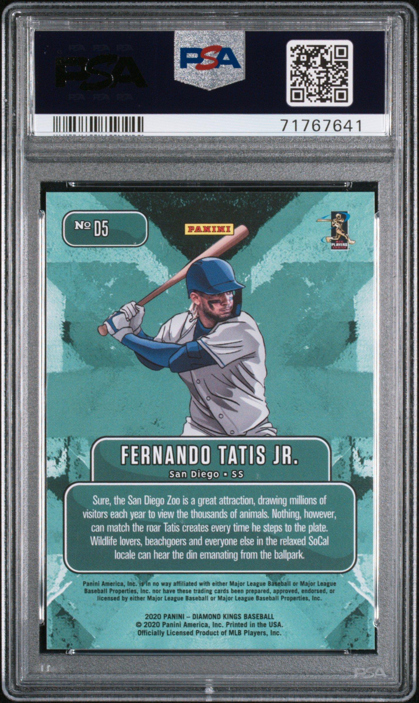 2020 Panini Diamond Kings Downtown D5 Fernando Tatis Jr. PSA 9