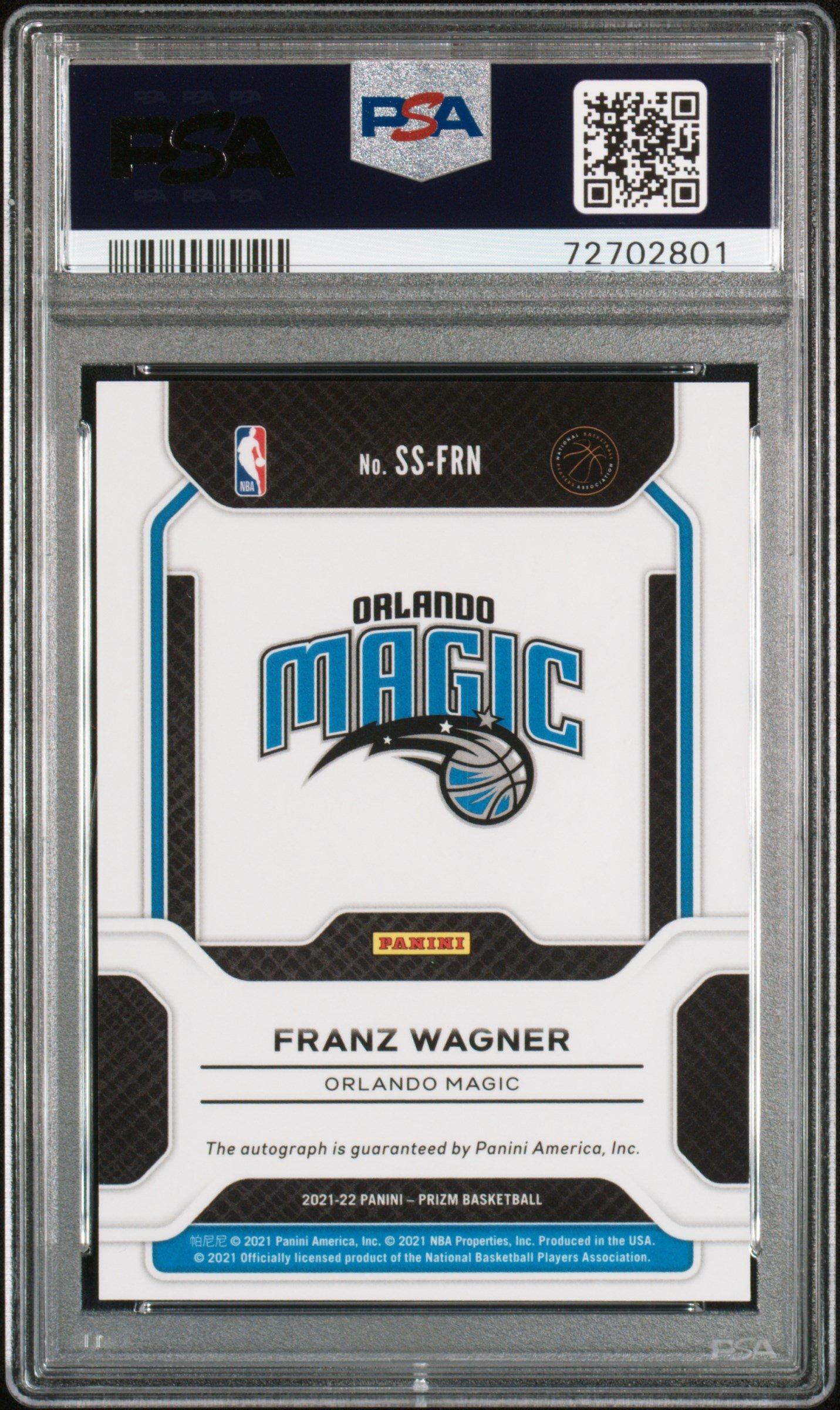2021 Panini Prizm Sensational Signatures Ssfrn Franz Wagner PSA 10
