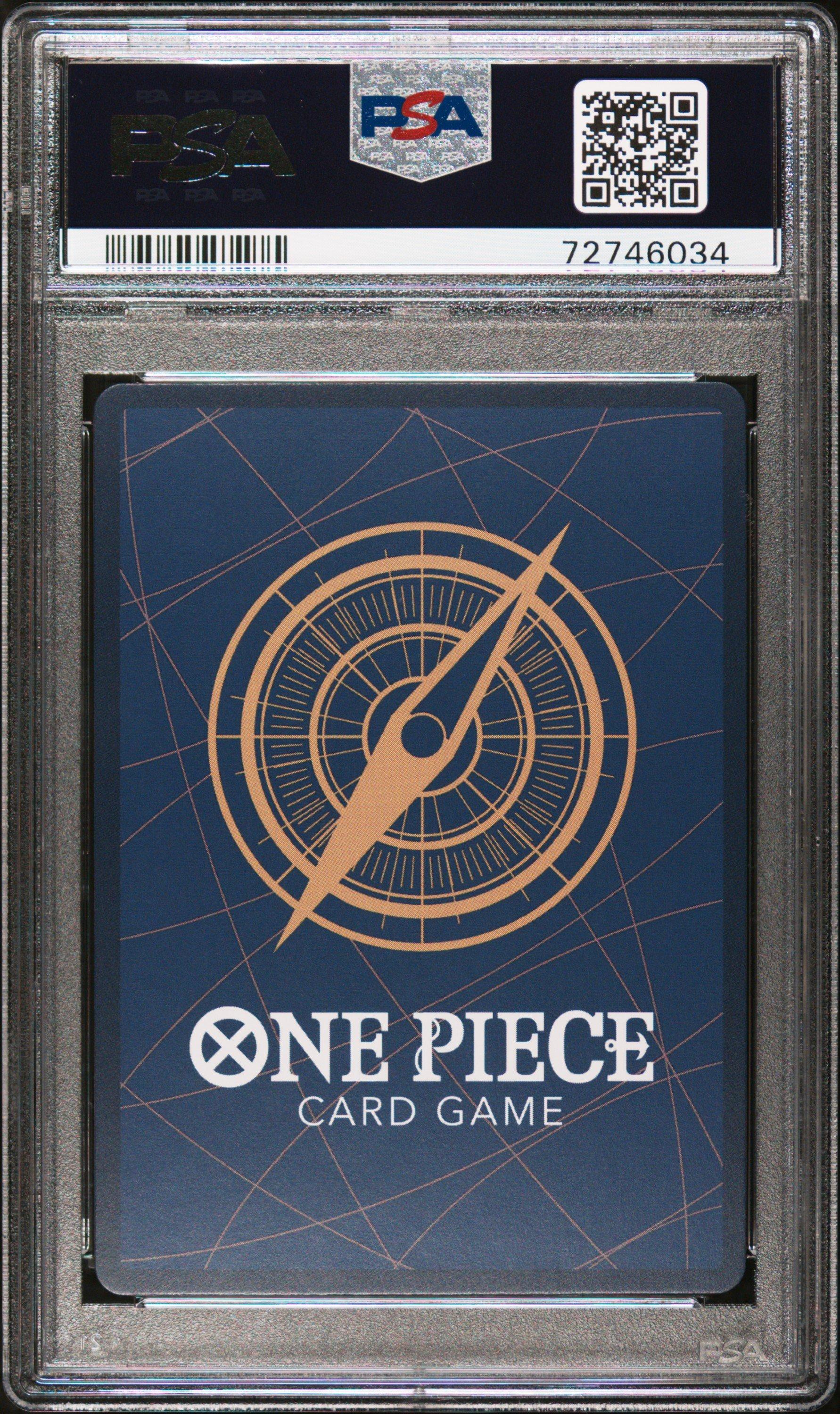 2023 One Piece Japanese Op03-pillars Of Strength 012 Monkey D. Luffy Wanted Alternate Art PSA 10