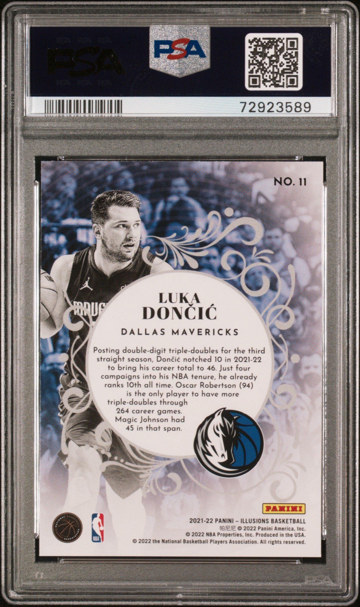 2021 Panini Illusions King Of Cards 11 Luka Doncic PSA 10