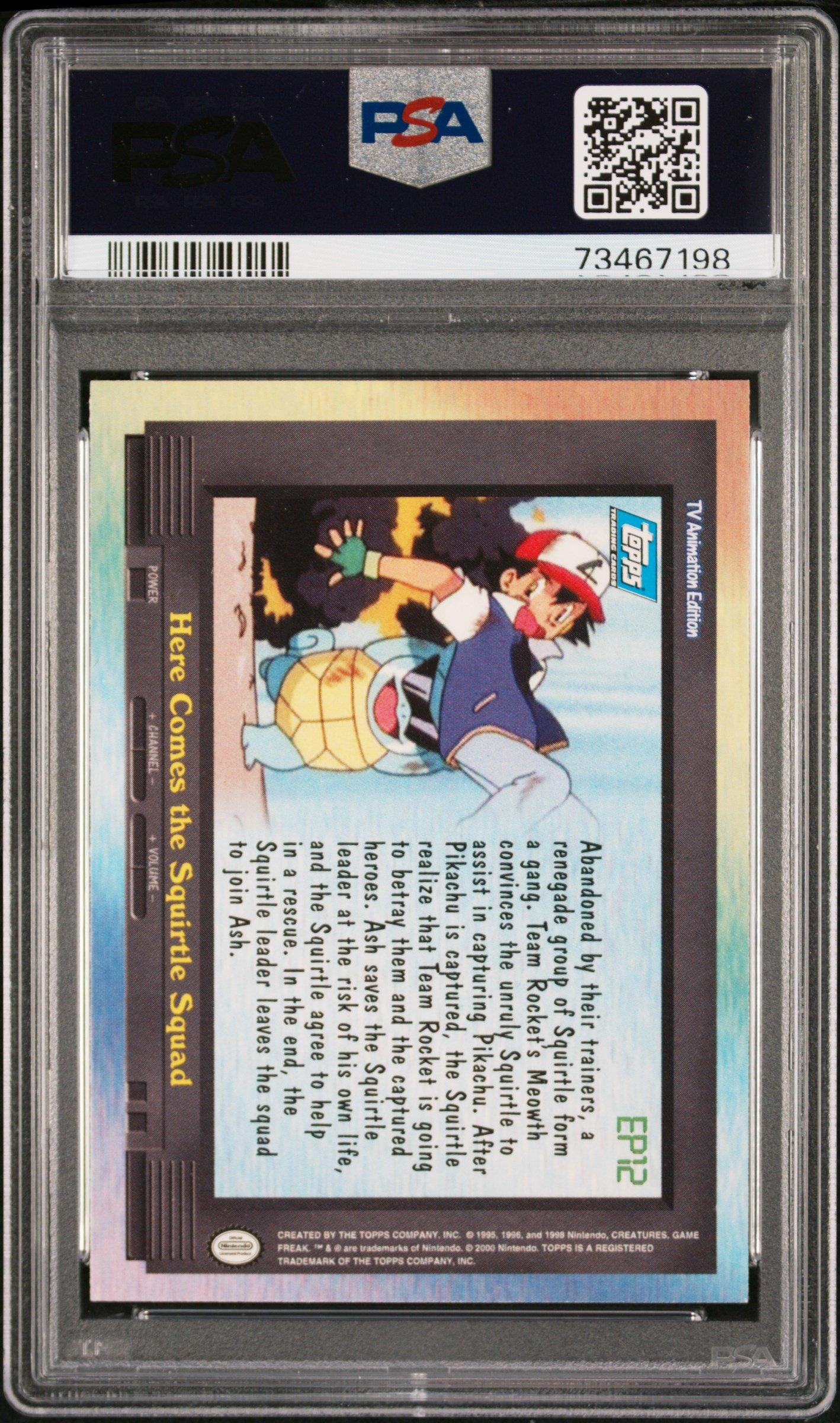 2000 Topps Pokemon Tv Animation Series 2 Episode Cards Ep12 Here Comes The  Squirtle Squad PSA 9 Graded Card | GameStop