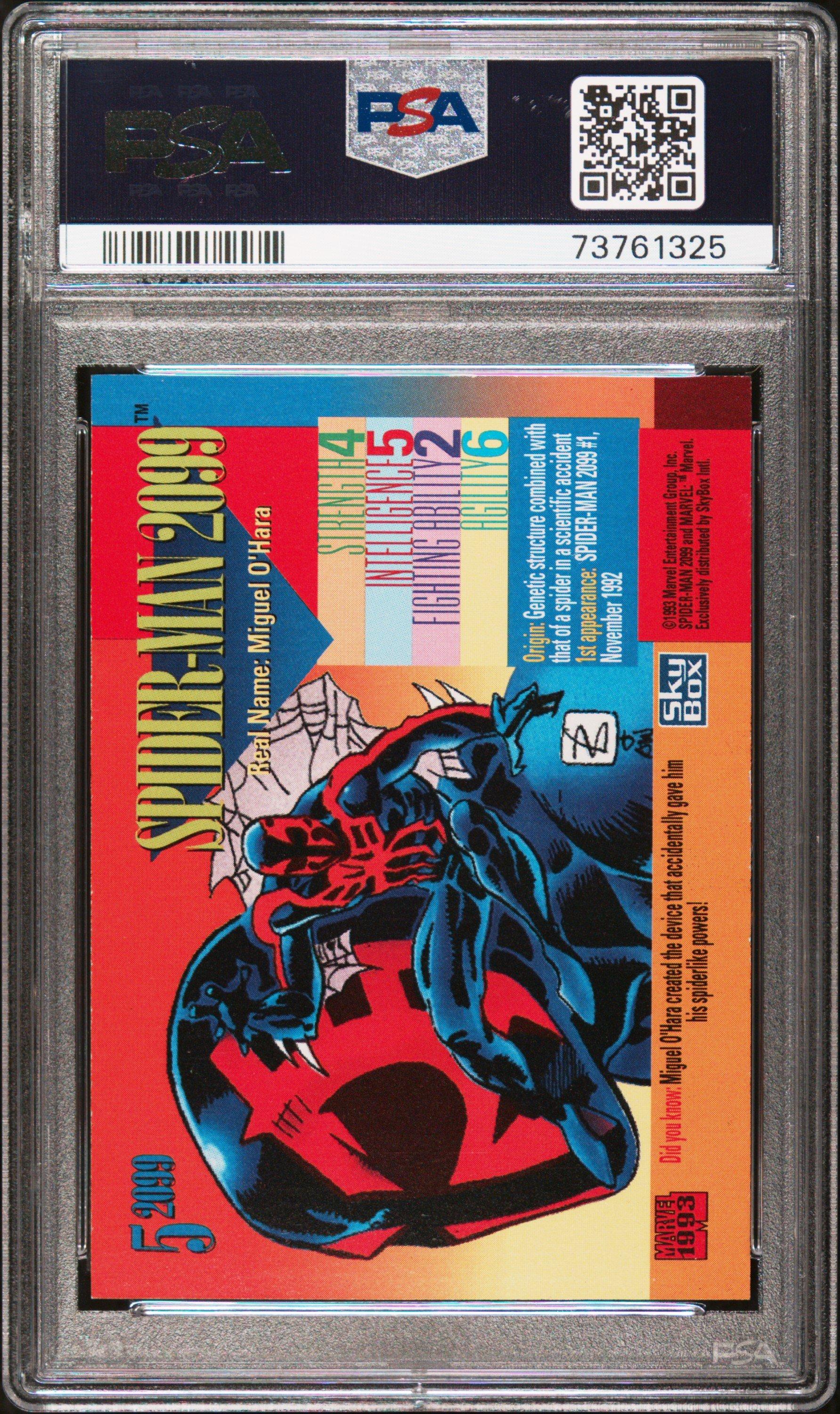1993 Marvel Universe Red Foil 5 Spider-man 2099 PSA 9