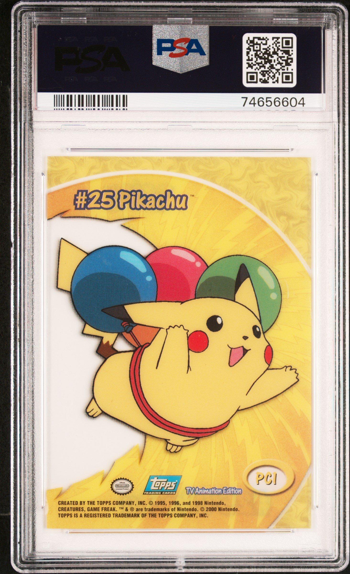 2000 Topps Pokemon Tv Animation Clear Cards Pc1 Pikachu PSA 10 Graded Card  | GameStop