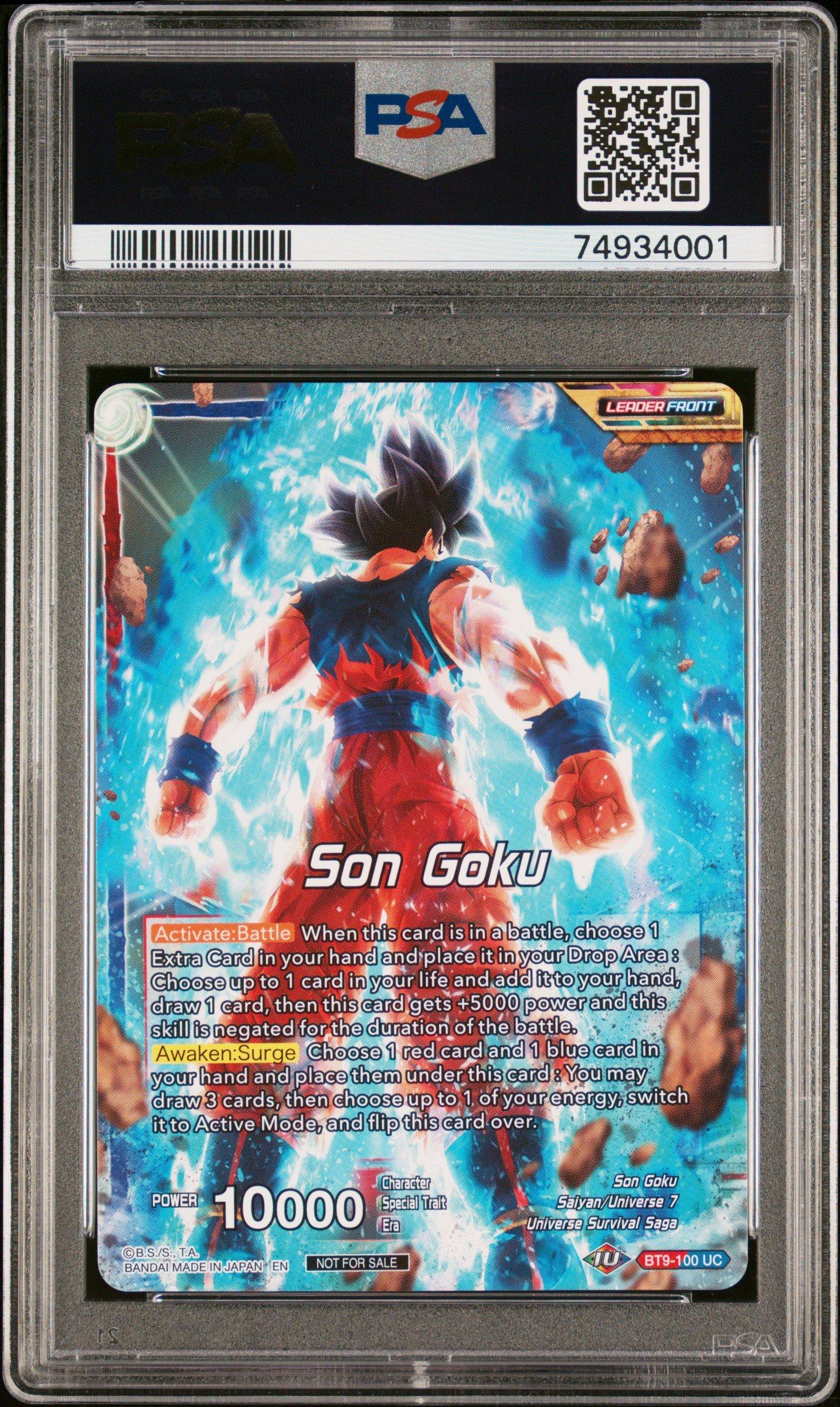 dragon ball super card game universal onslaught 2020 Dragon Ball Super Card Game Series 9 Universal Onslaught Bt9-100 Son  Goku\ultra Instinct Son Goku, Limits Surpassed 2021 Judge Pack Vol.10 PSA  10 Graded Card