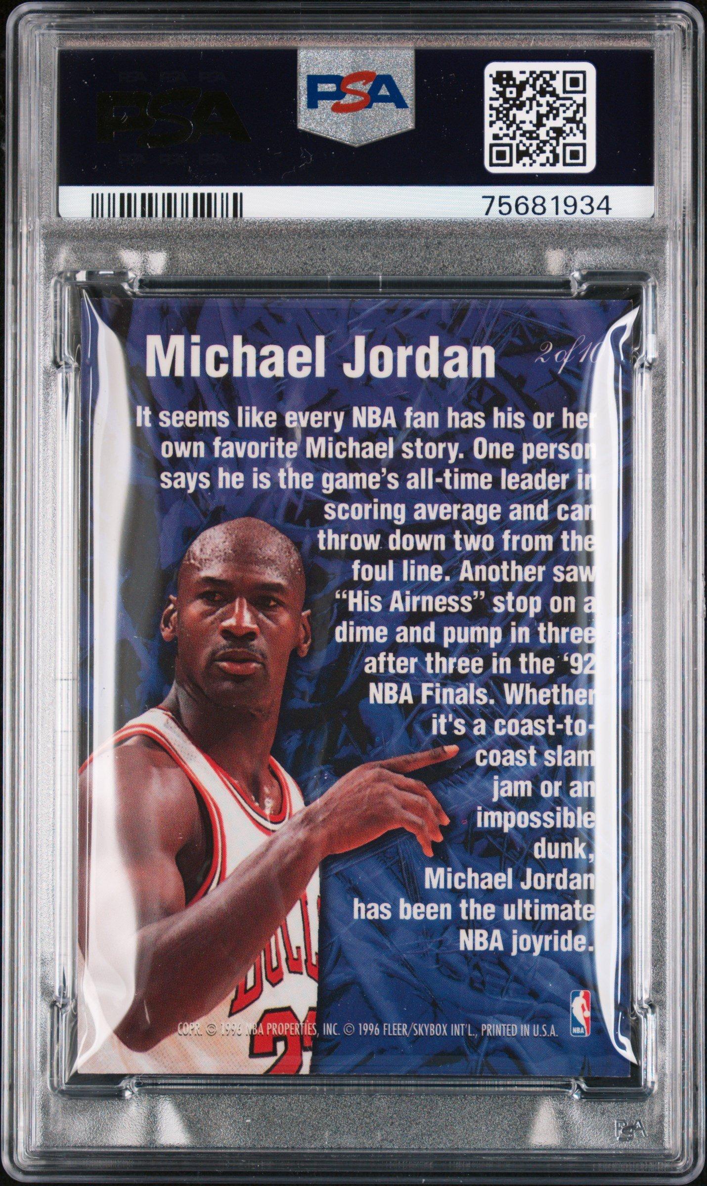 1995 Flair Anticipation 2 Michael Jordan PSA 9