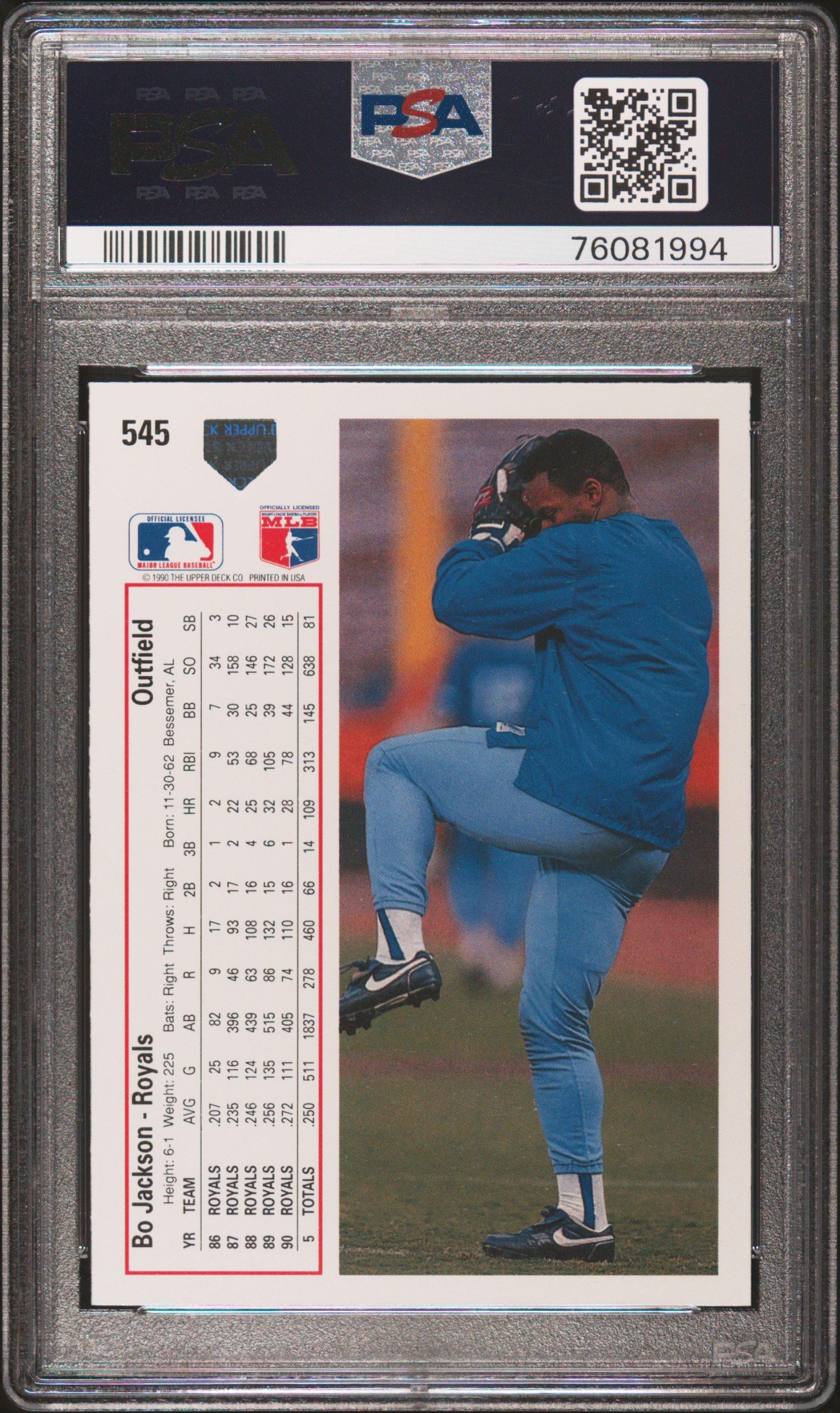 1991 Upper Deck 545 Bo Jackson PSA 9