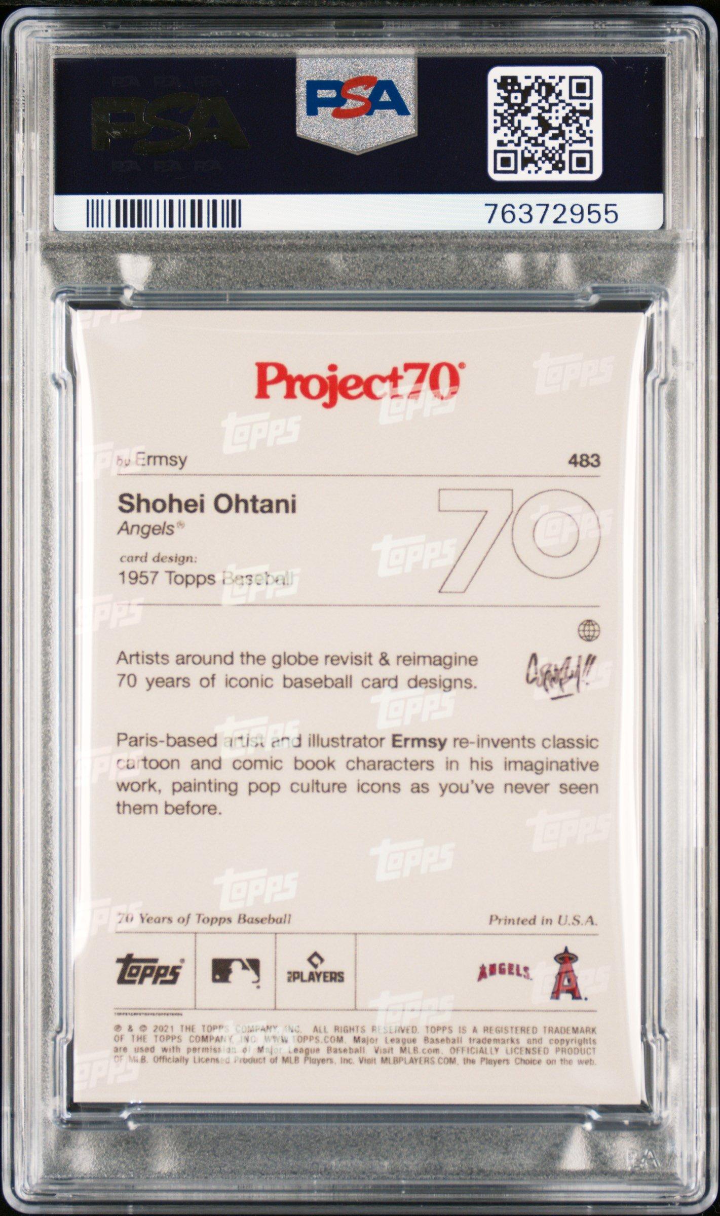 2021 Topps Project70 483 Shohei Ohtani PSA 9 Graded Card | GameStop