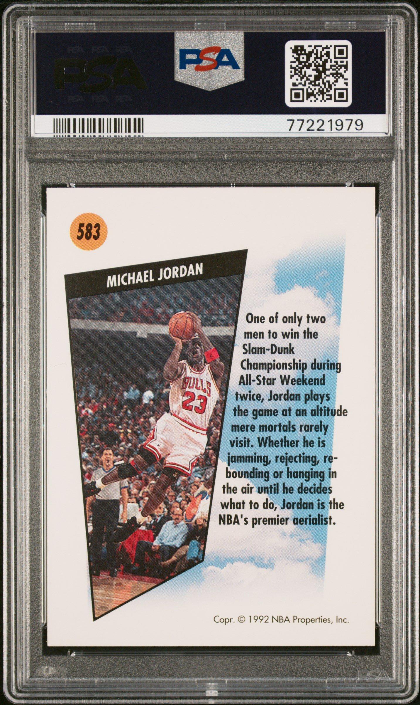 1991 Skybox 583 Michael Jordan PSA 10